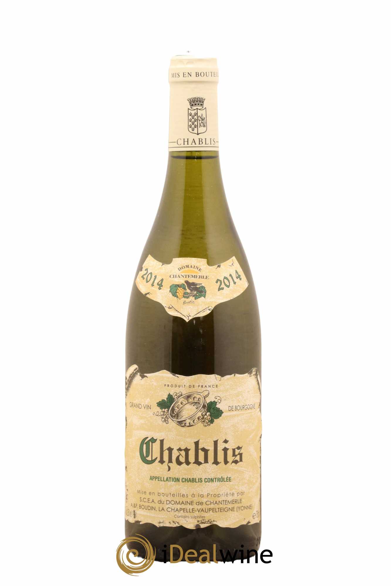 Chablis Chantemerle (Domaine de) 2014 - Lot de 1 bouteille - 0
