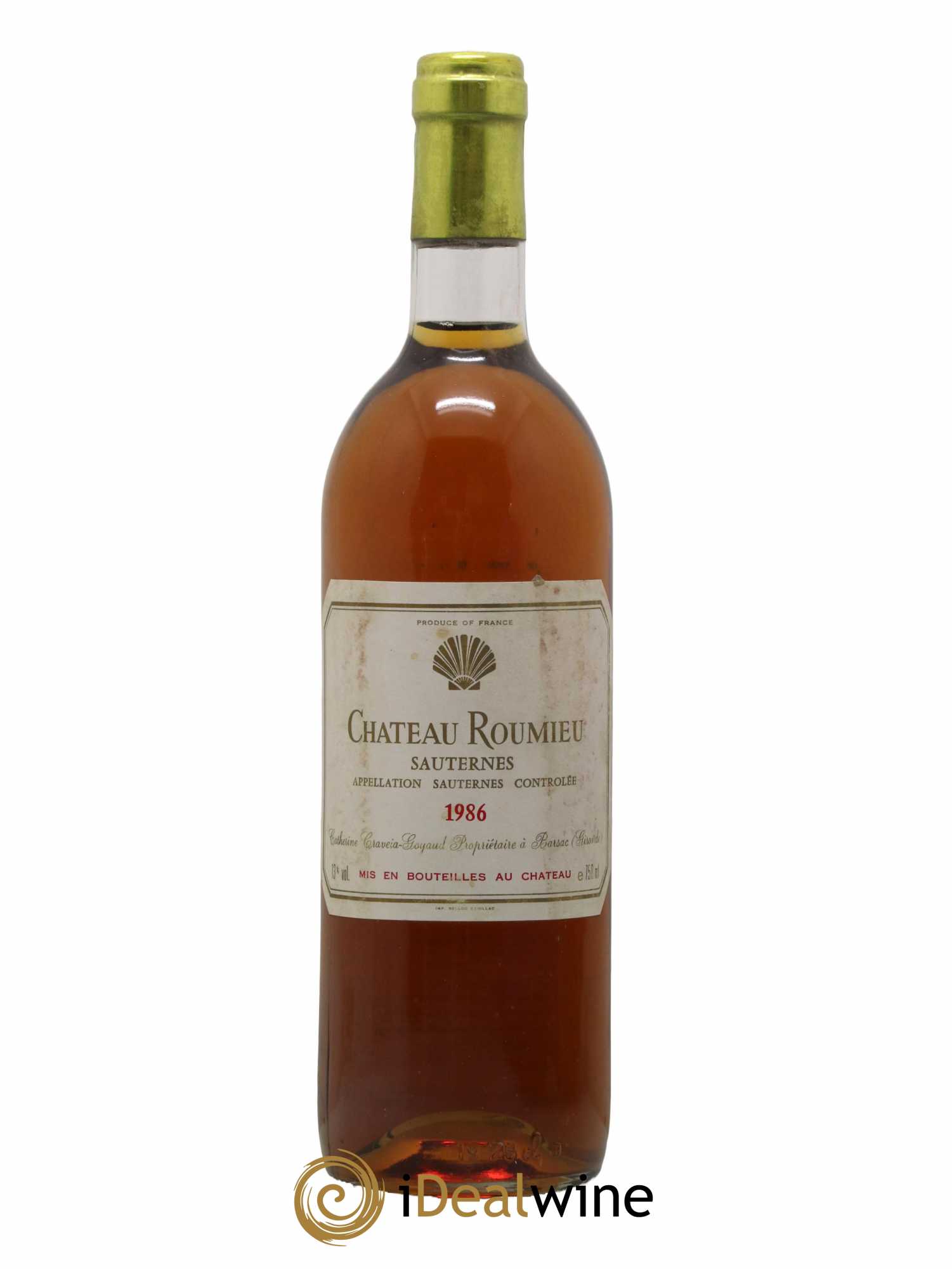 Sauternes Chateau Roumieu 1986 - Posten von 1 Flasche - 0