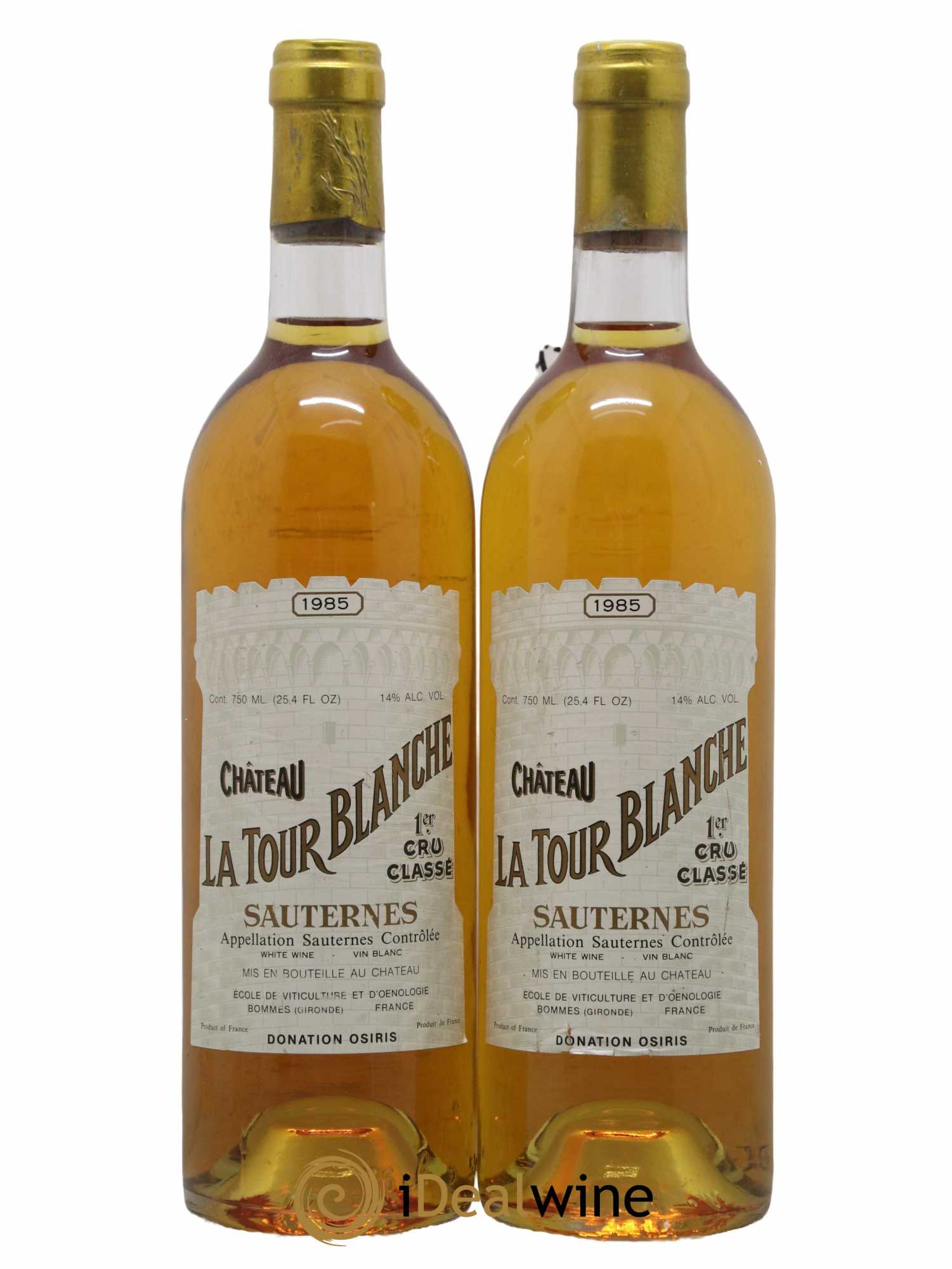 Château la Tour Blanche 1er Grand Cru Classé 1985 - Lotto di 2 bottiglie - 0