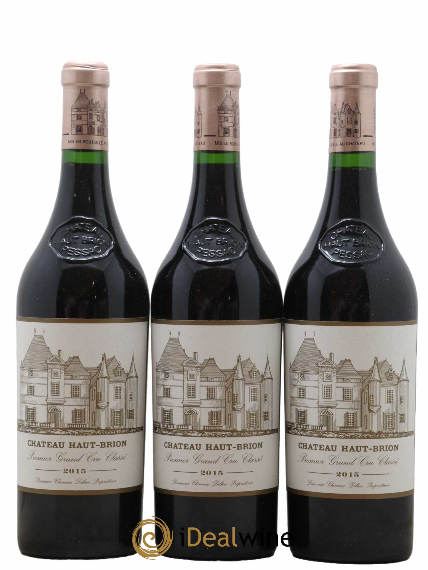 Château Haut Brion 1er Grand Cru Classé 2015 - Lot de 3 bouteilles - 0