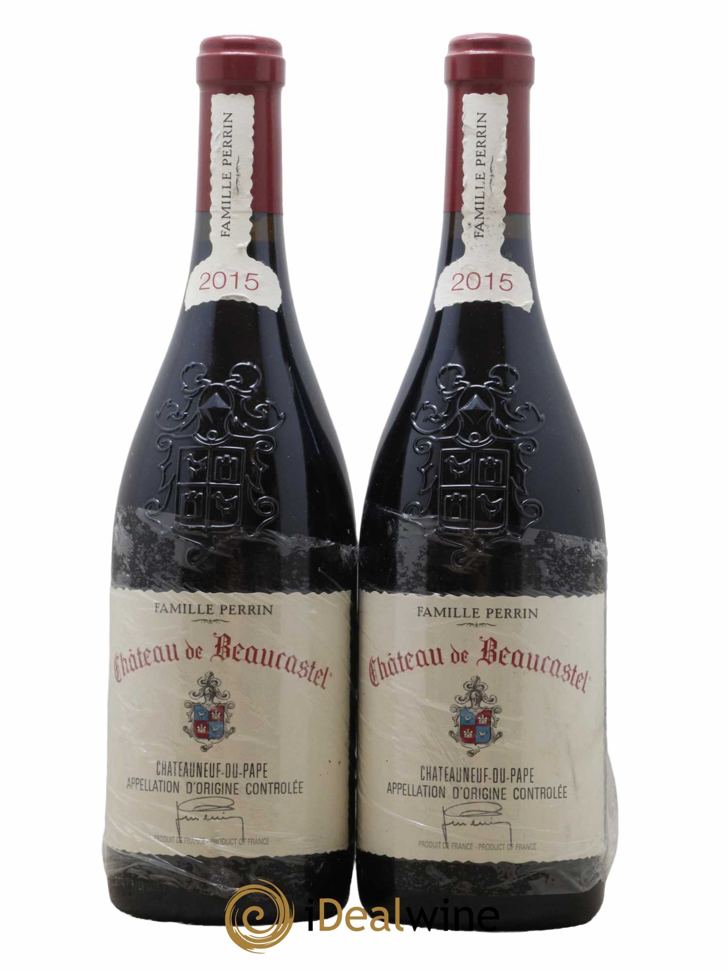 Châteauneuf-du-Pape Château de Beaucastel Famille Perrin 2015 - Lot de 2 bouteilles - 0
