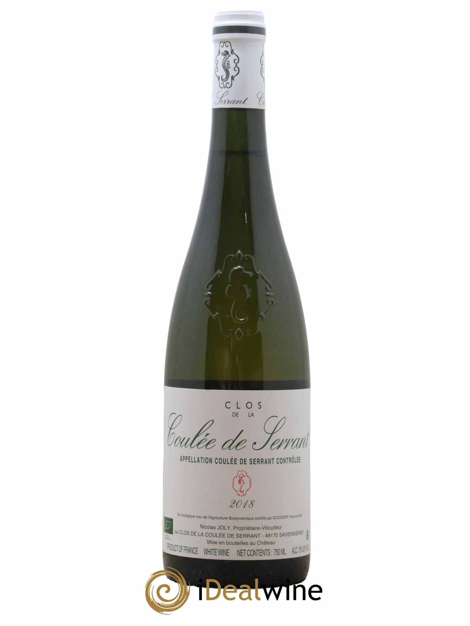 Savennières Clos de la Coulée de Serrant Vignobles de la Coulée de Serrant - Nicolas Joly 2018 - Lot de 1 bouteille - 0