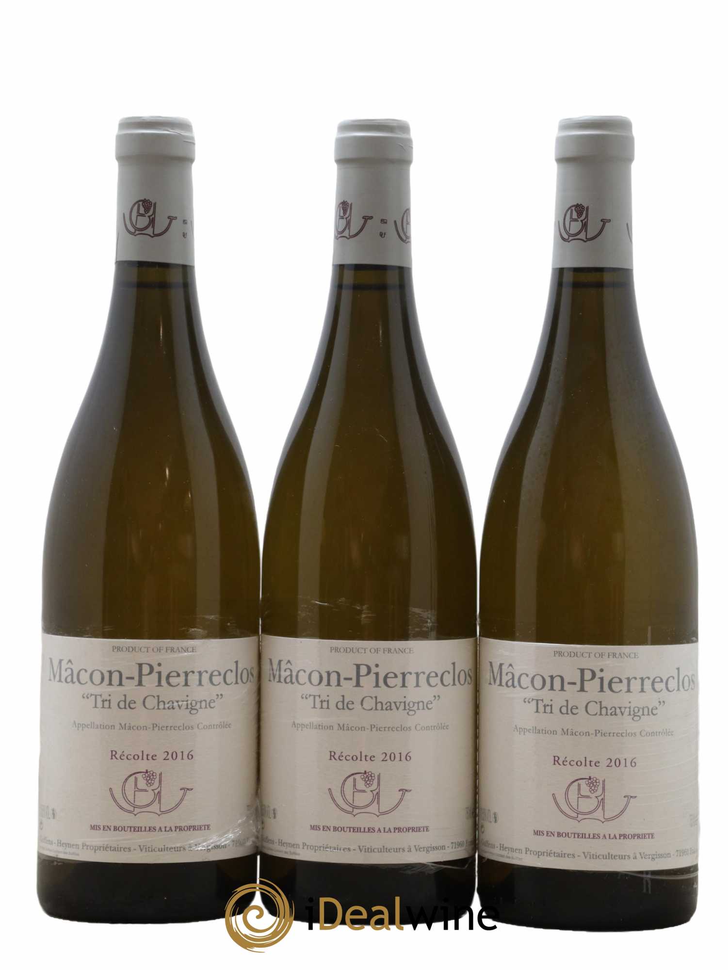 Mâcon-Pierreclos Tri de Chavigne Guffens-Heynen 2016 - Lot de 3 bouteilles - 0
