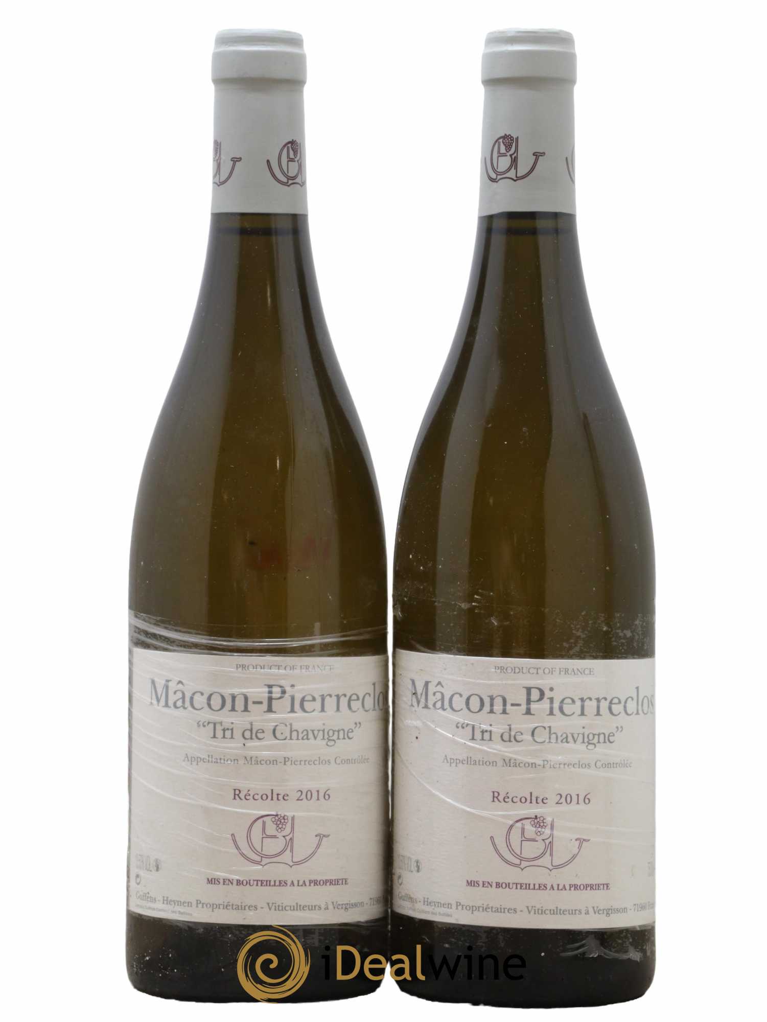 Mâcon-Pierreclos Tri de Chavigne Guffens-Heynen 2016 - Lot de 2 bouteilles - 0