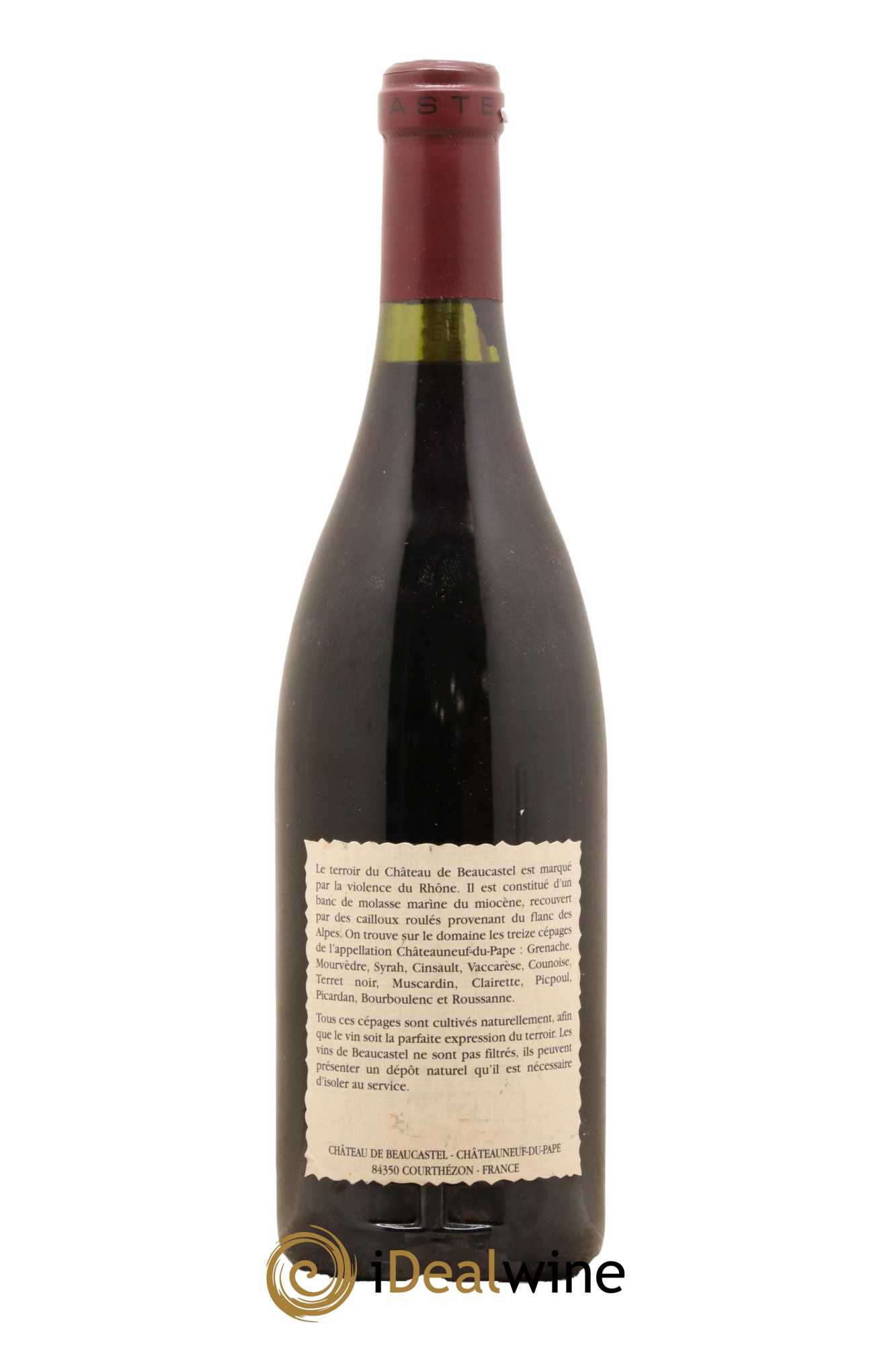 Châteauneuf-du-Pape Château de Beaucastel Famille Perrin 1995 - Lot de 1 bouteille - 1