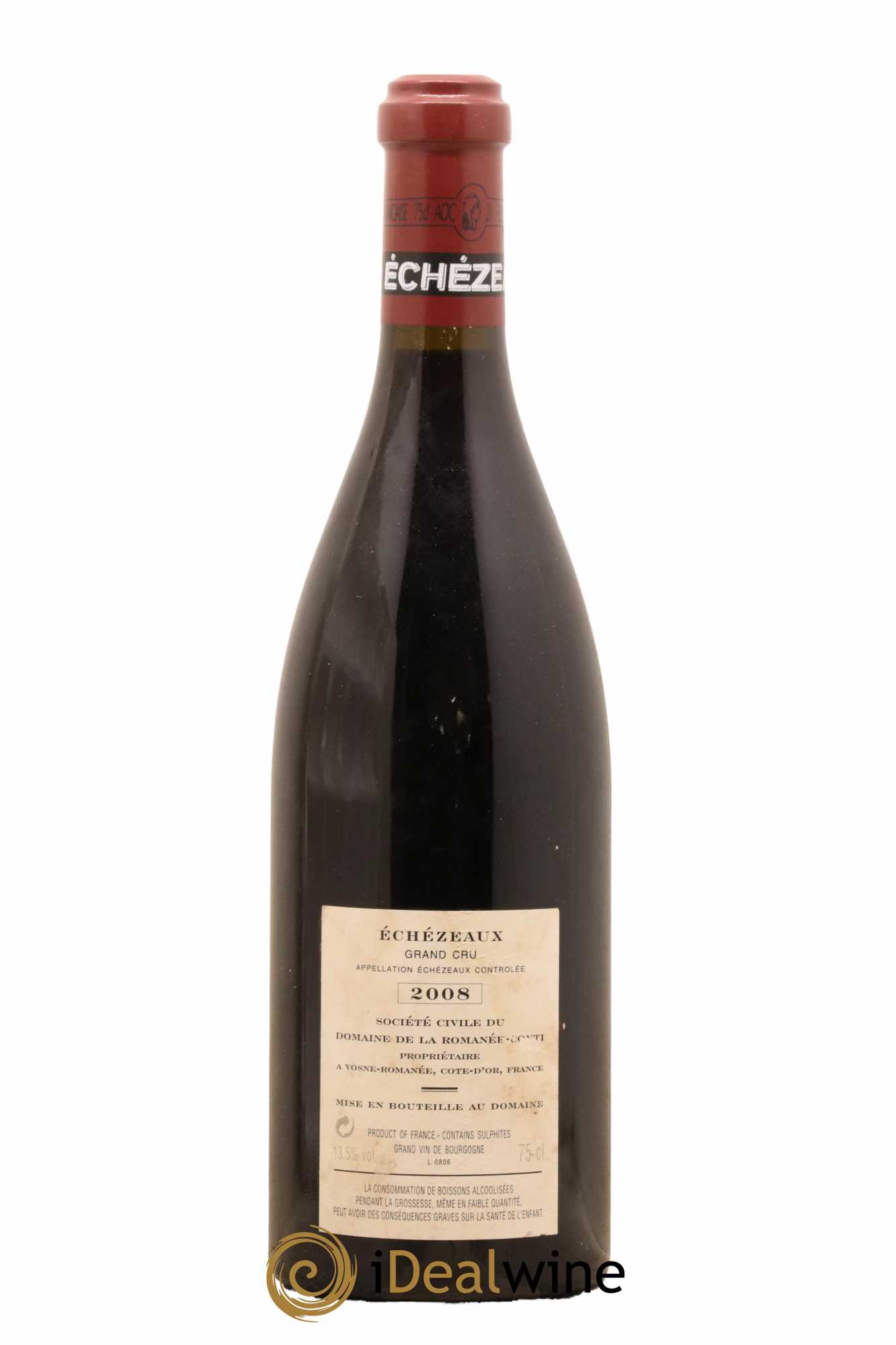 Echezeaux Grand Cru Domaine de la Romanée-Conti 2008 - Lot de 1 bouteille - 1