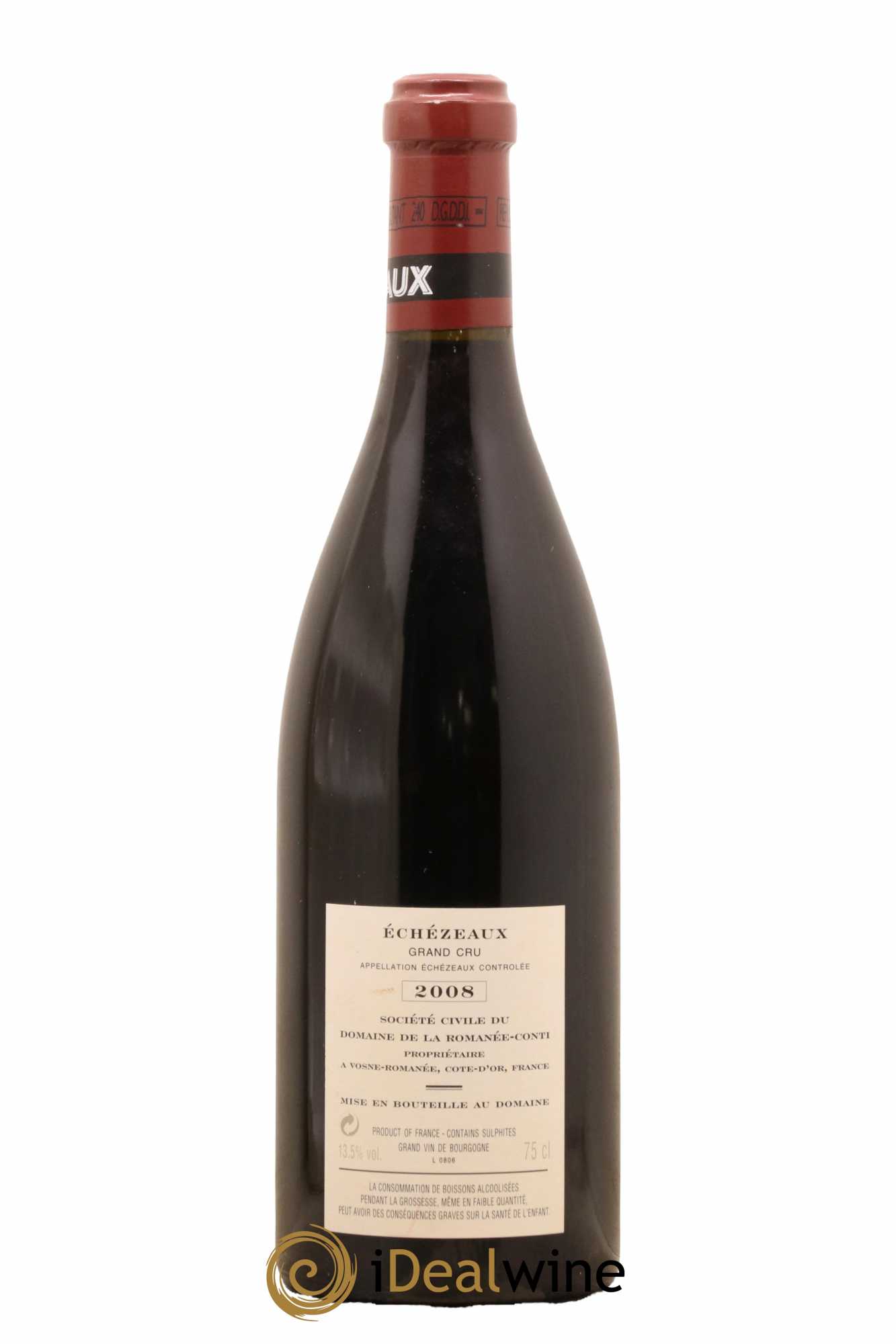 Echezeaux Grand Cru Domaine de la Romanée-Conti  2008 - Lot de 1 bouteille - 1