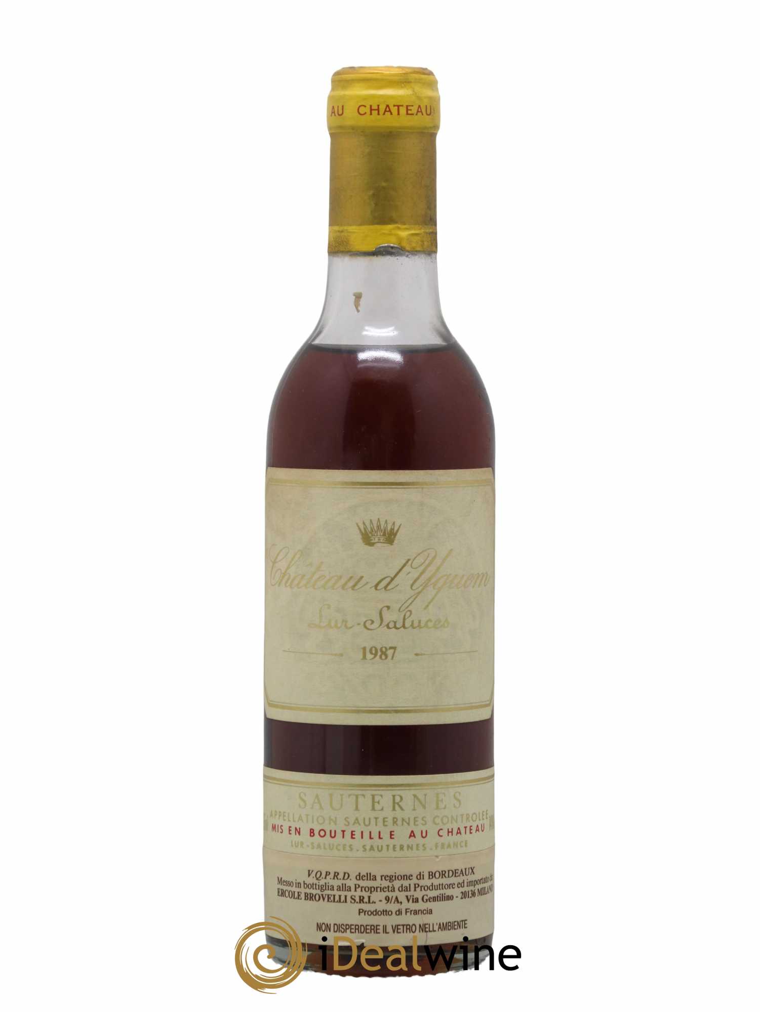 Château d' Yquem 1er Cru Classé Supérieur 1987 - Lotto di 1 mezza bottiglia - 0