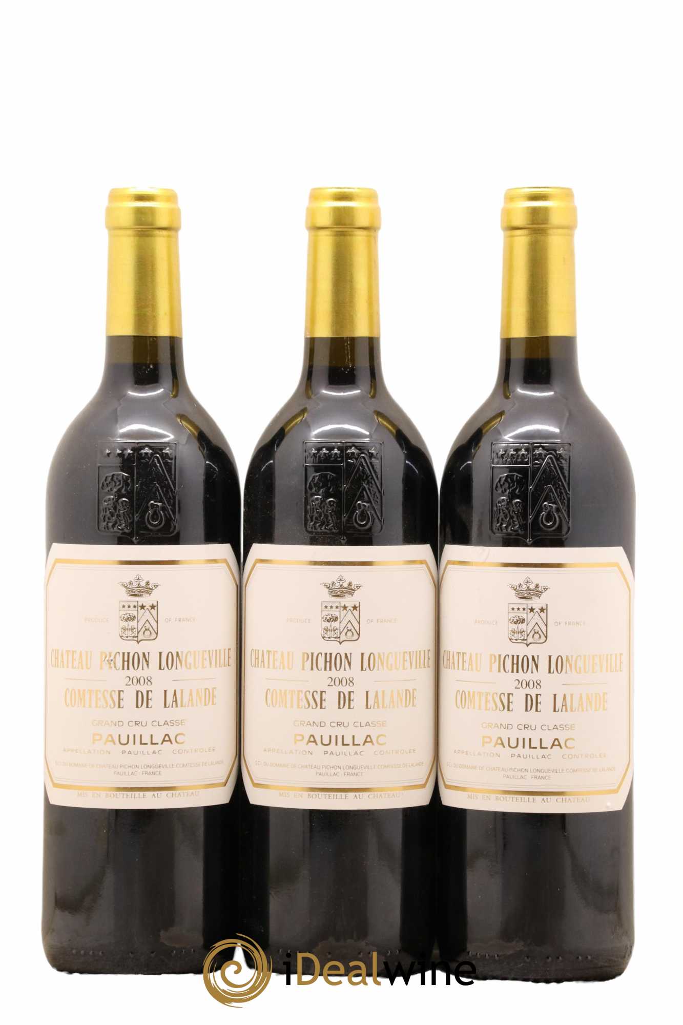 Château Pichon Longueville Comtesse de Lalande 2ème Grand Cru Classé 2008 - Lot de 3 bouteilles - 0
