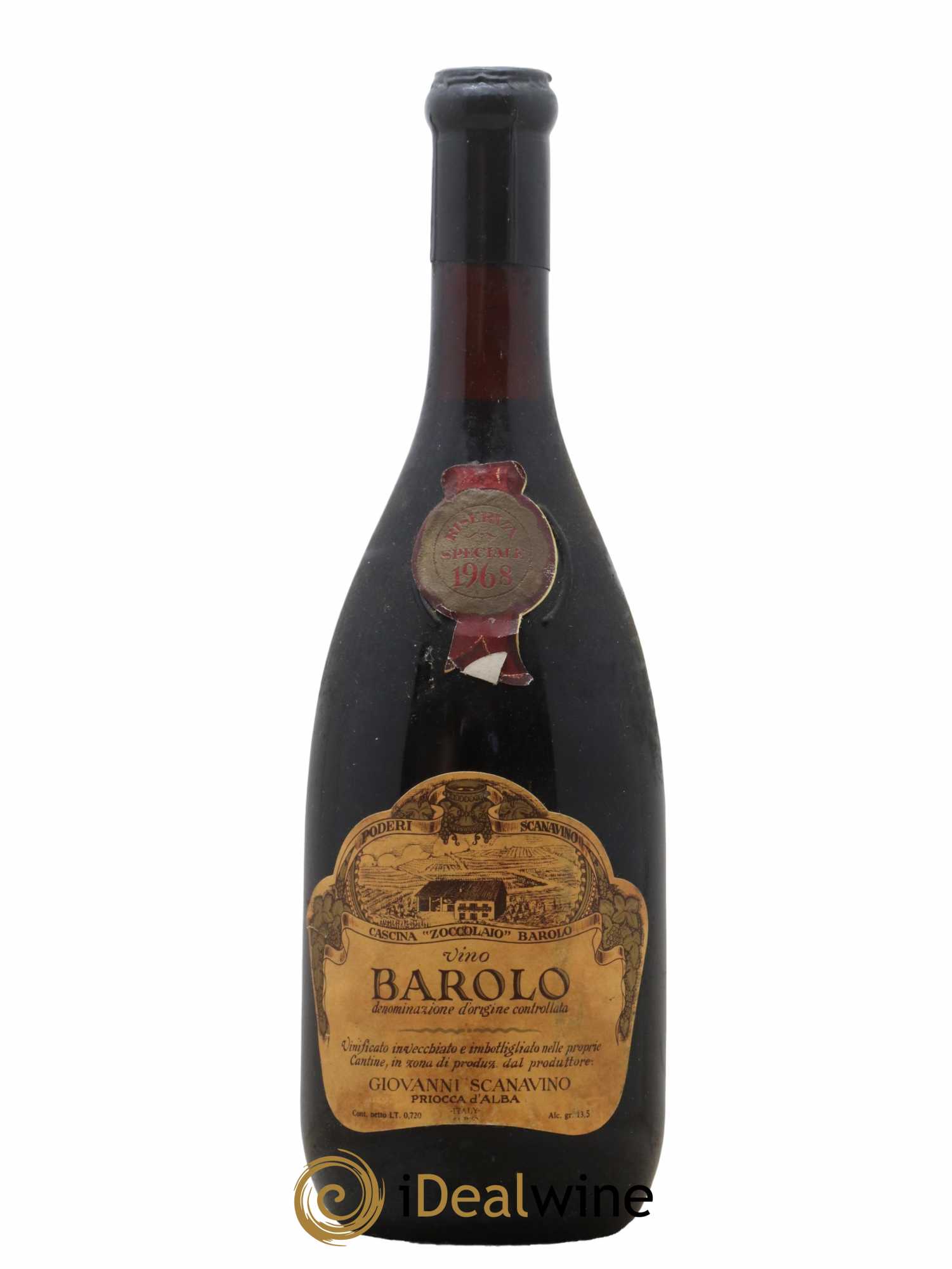 Barolo Riserva Speciale Scanavino 1968 - Lot de 1 bouteille - 0