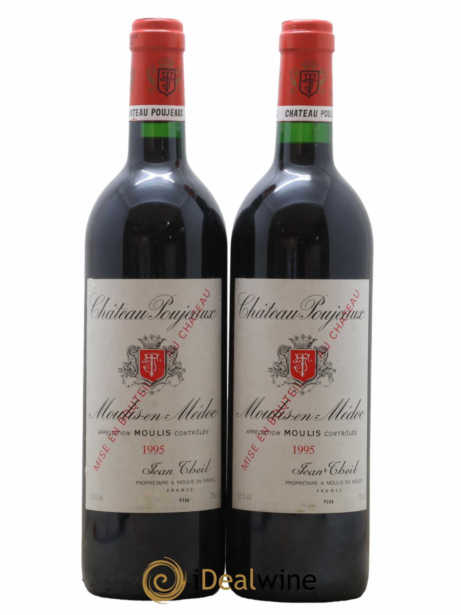 Château Poujeaux 1995 - Lot de 2 bouteilles - 0