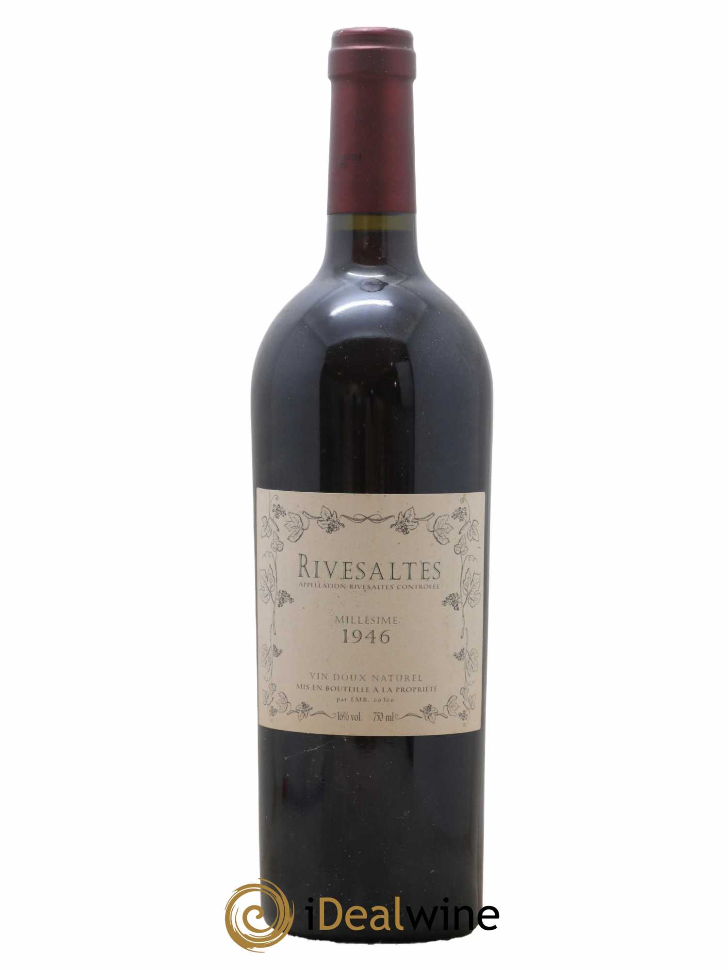 Rivesaltes Domaine de Rivesaltes 1946 - Posten von 1 Flasche - 0
