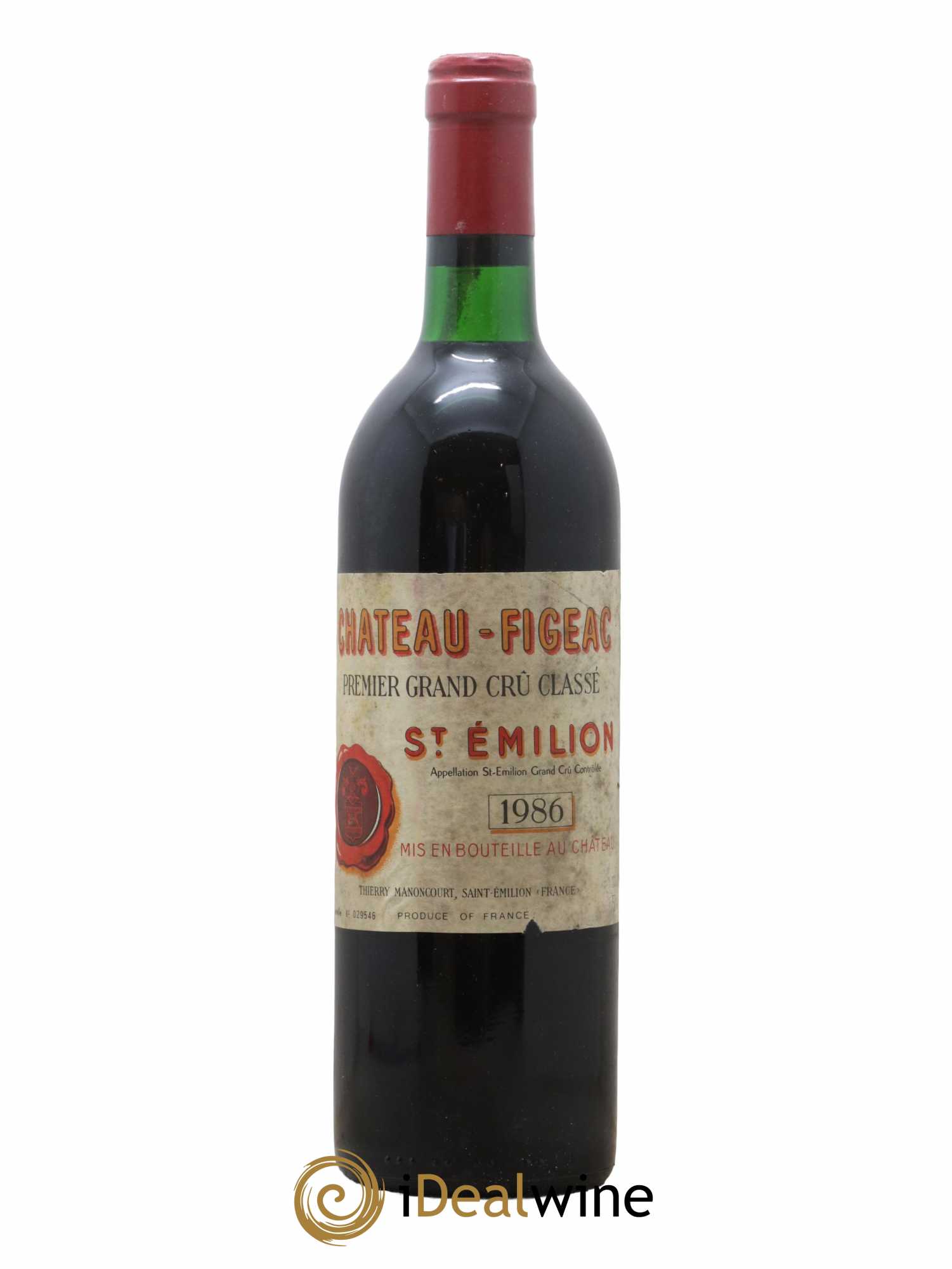 Château Figeac 1er Grand Cru Classé A 1986 - Lot de 1 bouteille - 0