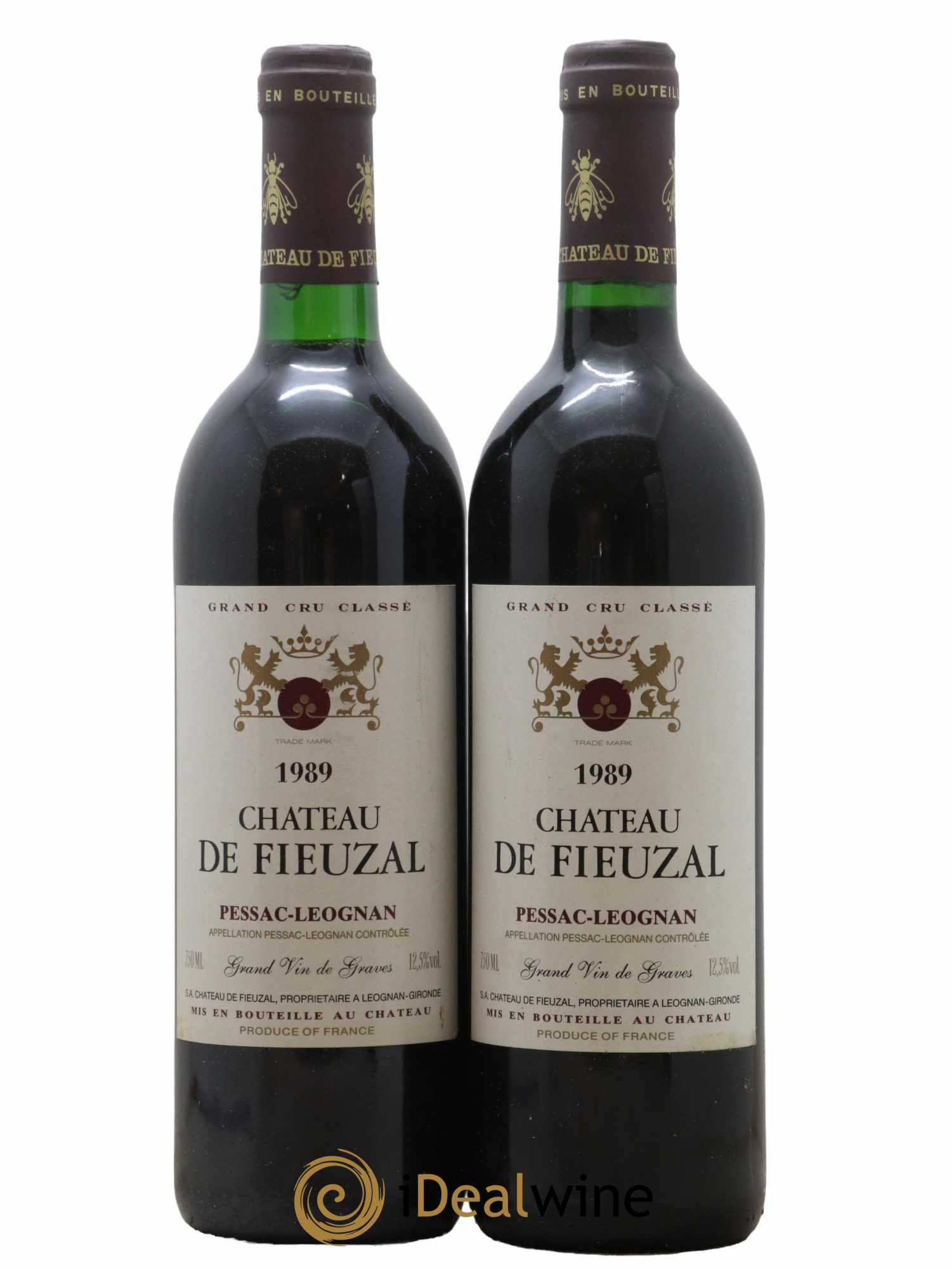 Château de Fieuzal Cru Classé de Graves 1989 - Lot de 2 bouteilles - 0