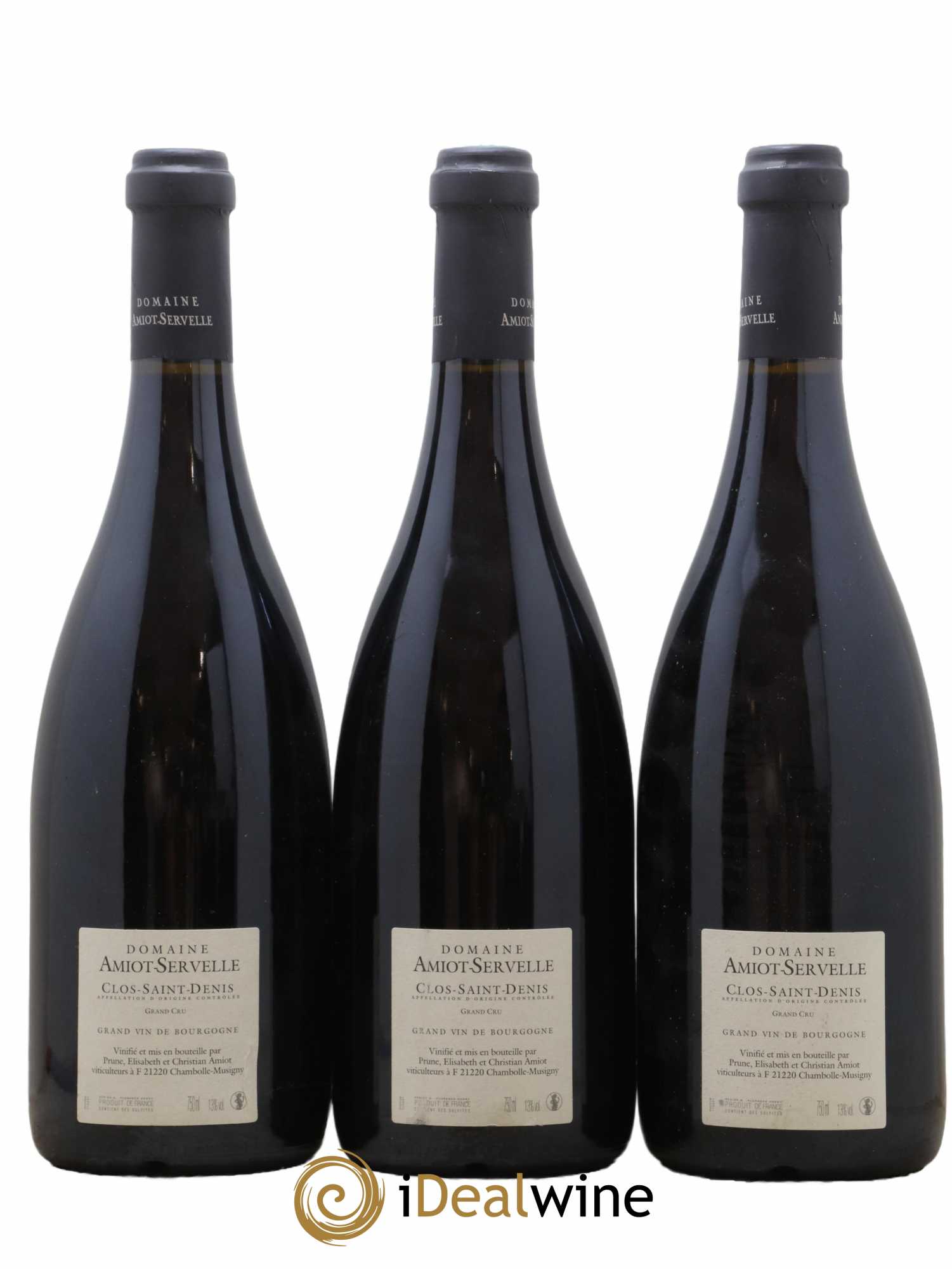 Clos Saint-Denis Grand Cru Amiot-Servelle 2012 - Lot de 3 bouteilles - 1