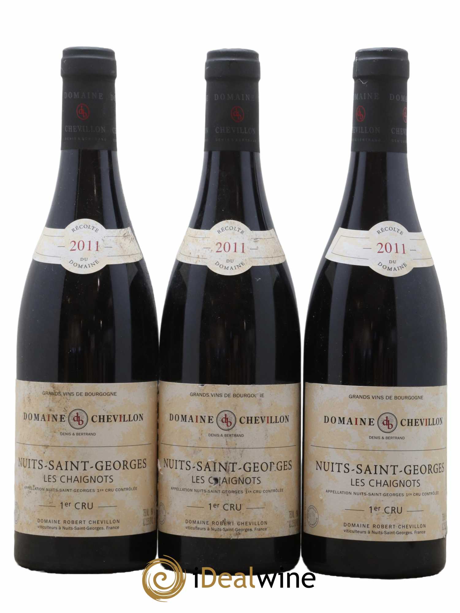 Nuits-Saint-Georges 1er Cru Les Chaignots Robert Chevillon 2011 - Lot de 3 bouteilles - 0
