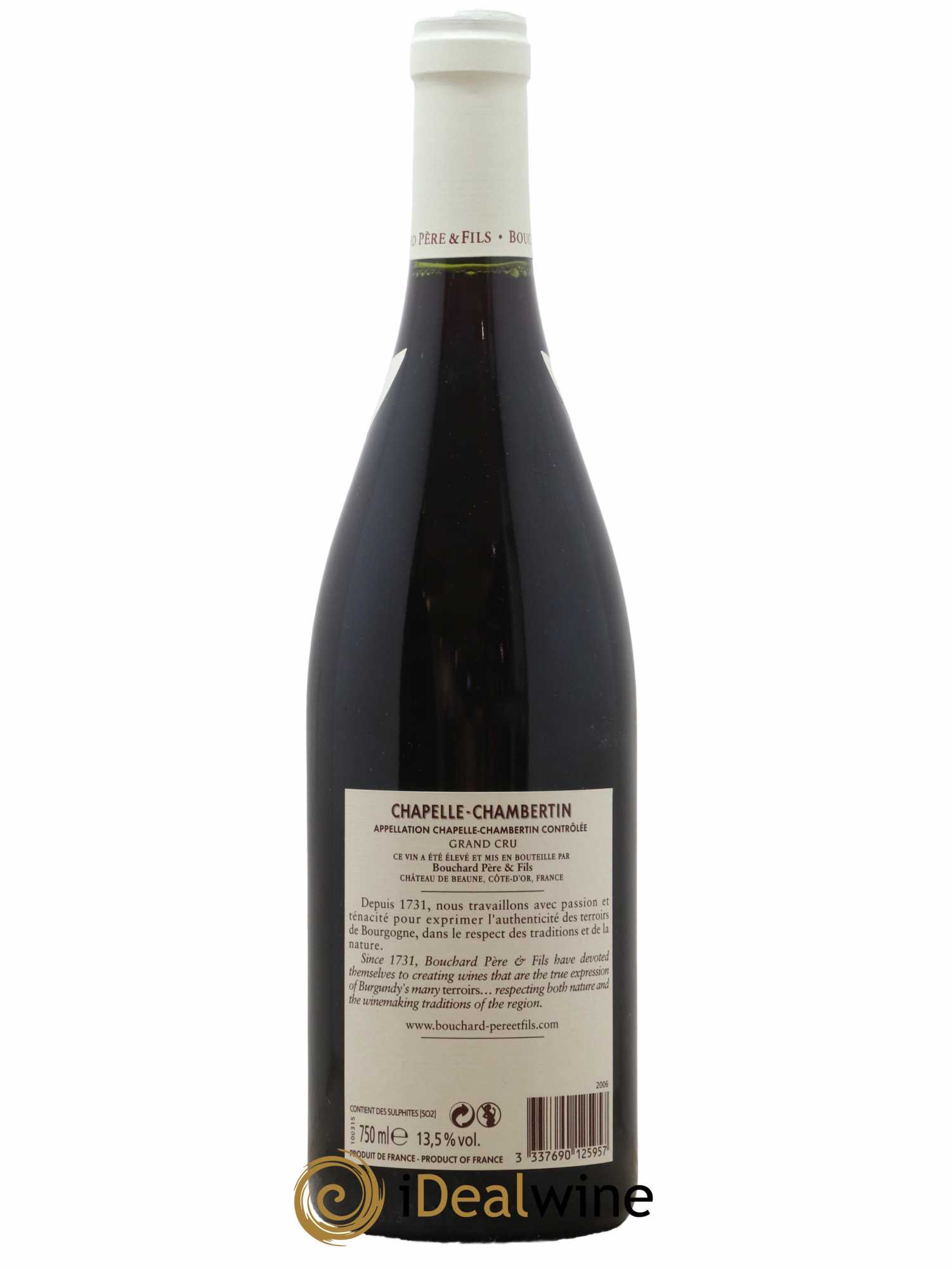 Chapelle-Chambertin Grand Cru Bouchard Père & Fils 2006 - Lot de 1 bouteille - 1