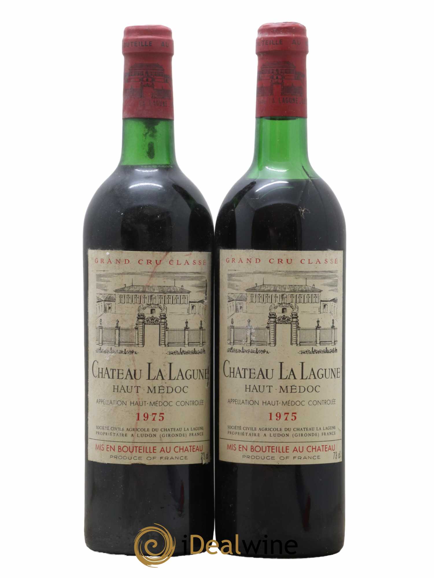 Château la Lagune 3ème Grand Cru Classé 1975 - Lot de 2 bouteilles - 0