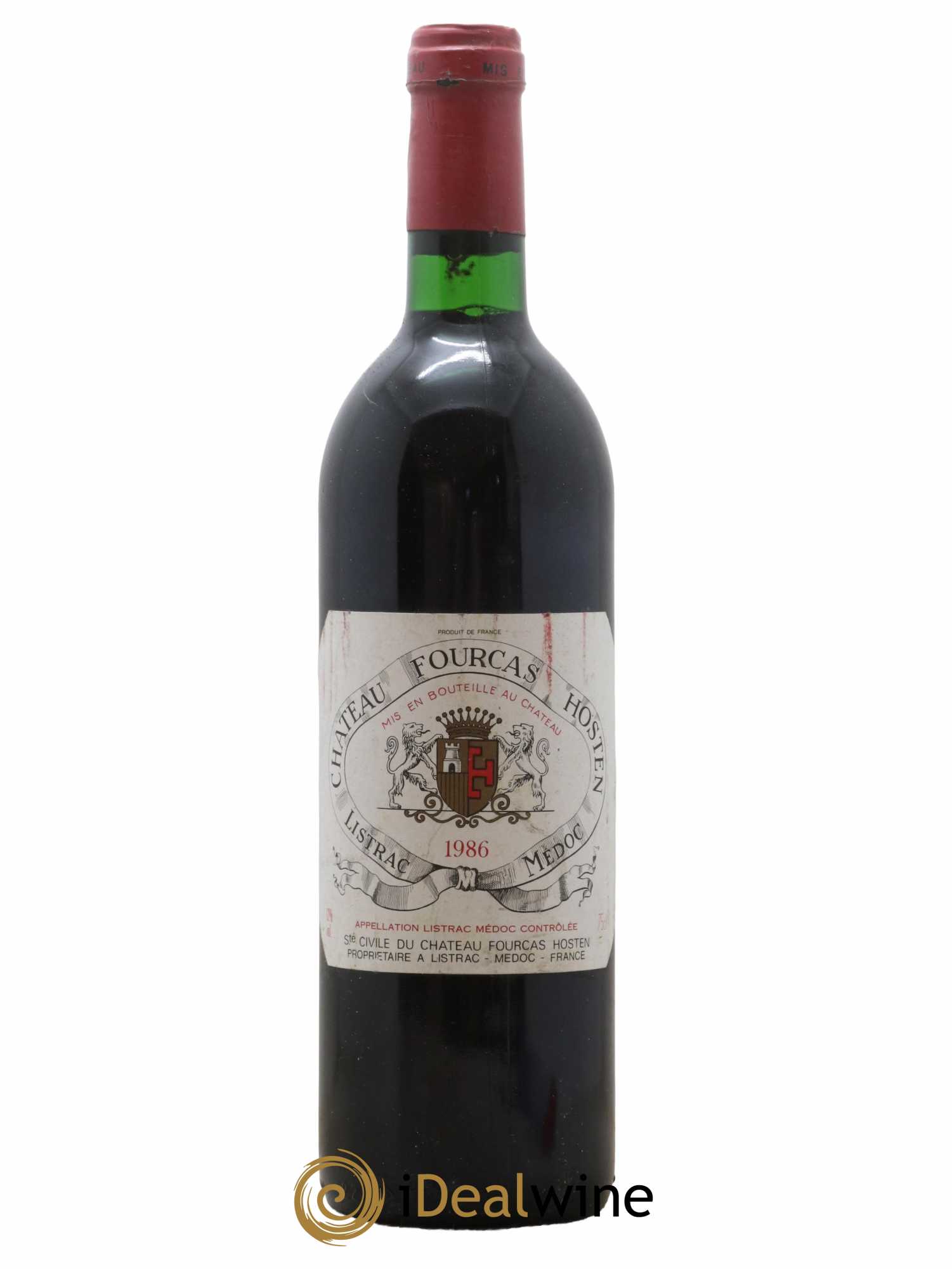 Château Fourcas Hosten Cru Bourgeois 1986 - Lot de 1 bouteille - 0