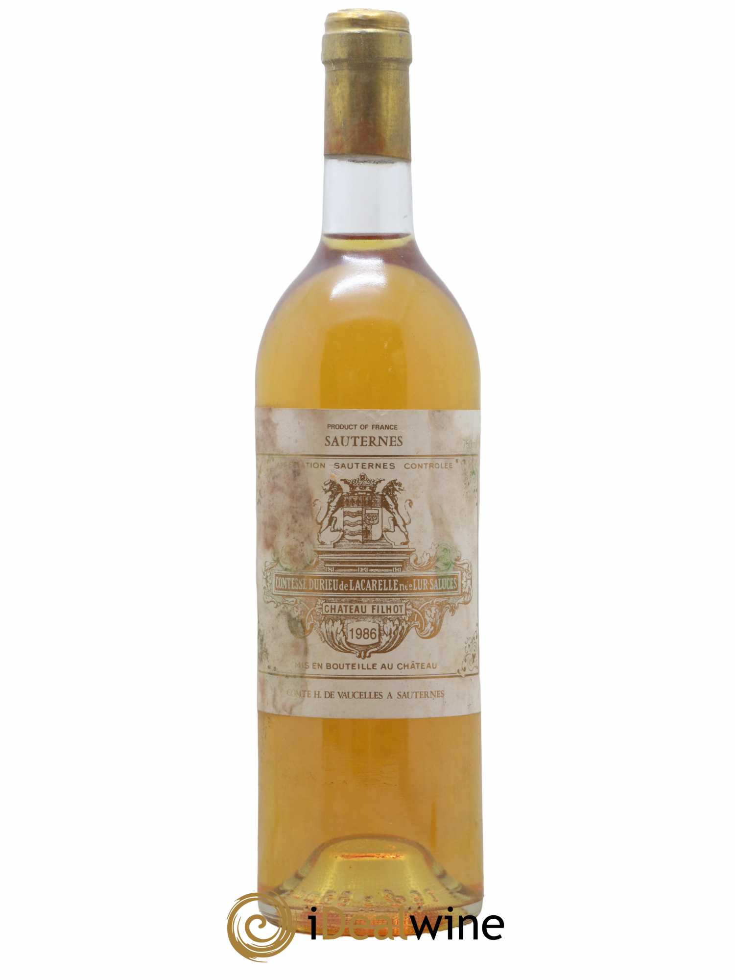 Château Filhot 2ème Grand Cru Classé 1986 - Posten von 1 Flasche - 0