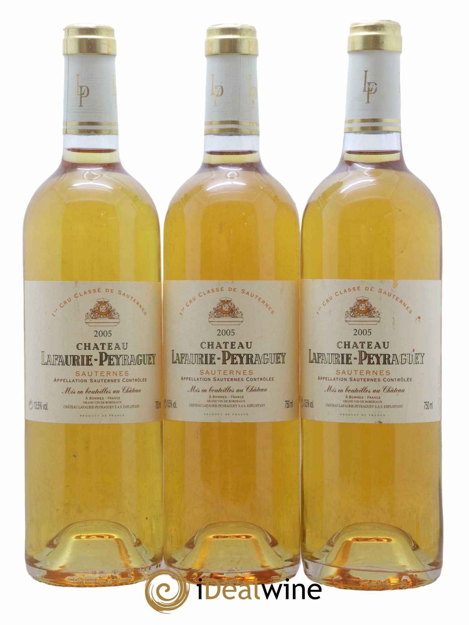 Château Lafaurie-Peyraguey 1er Grand Cru Classé 2005 - Lot de 3 bouteilles - 0