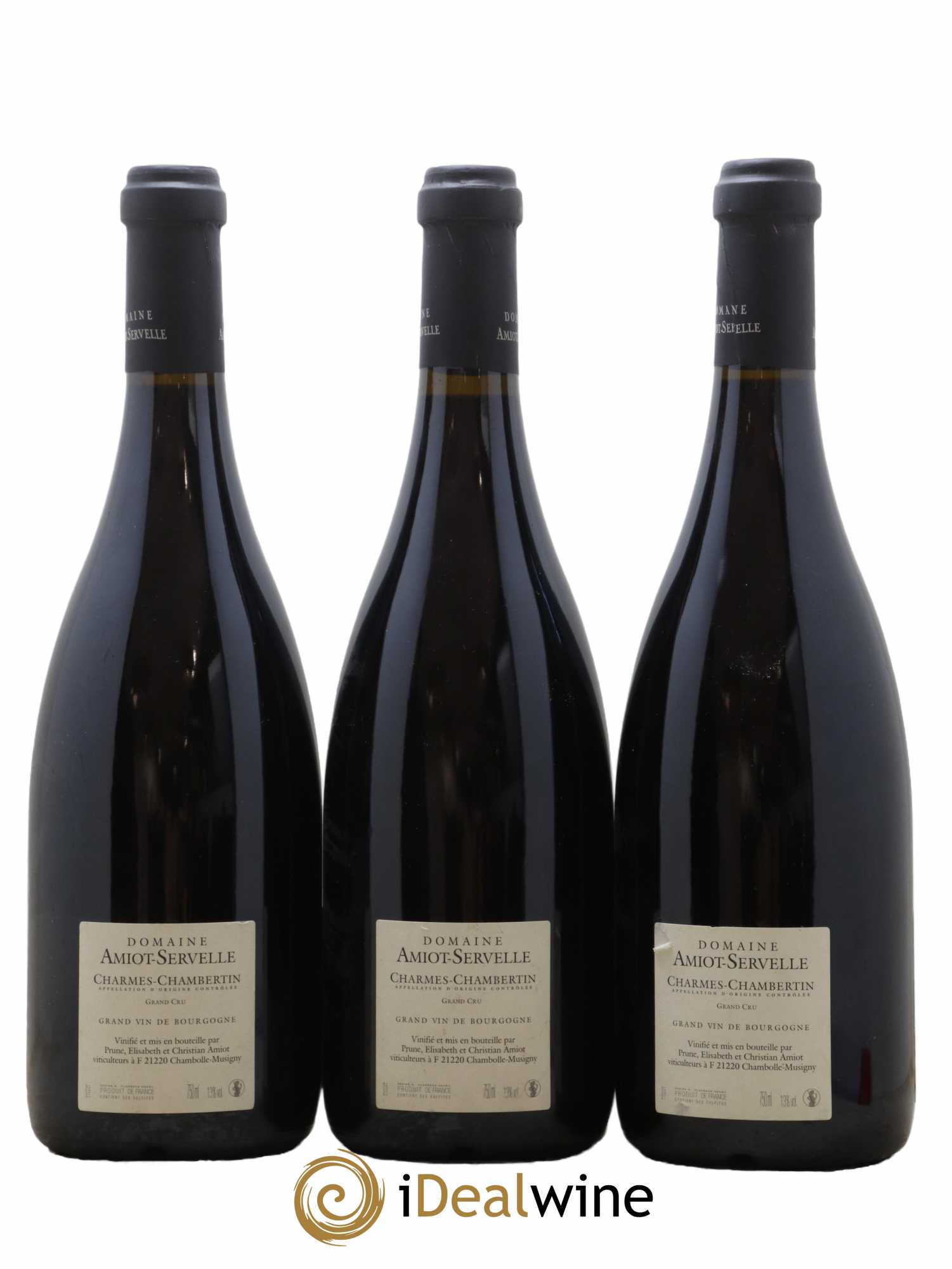 Charmes-Chambertin Grand Cru Amiot-Servelle 2012 - Lot of 3 bottles - 1