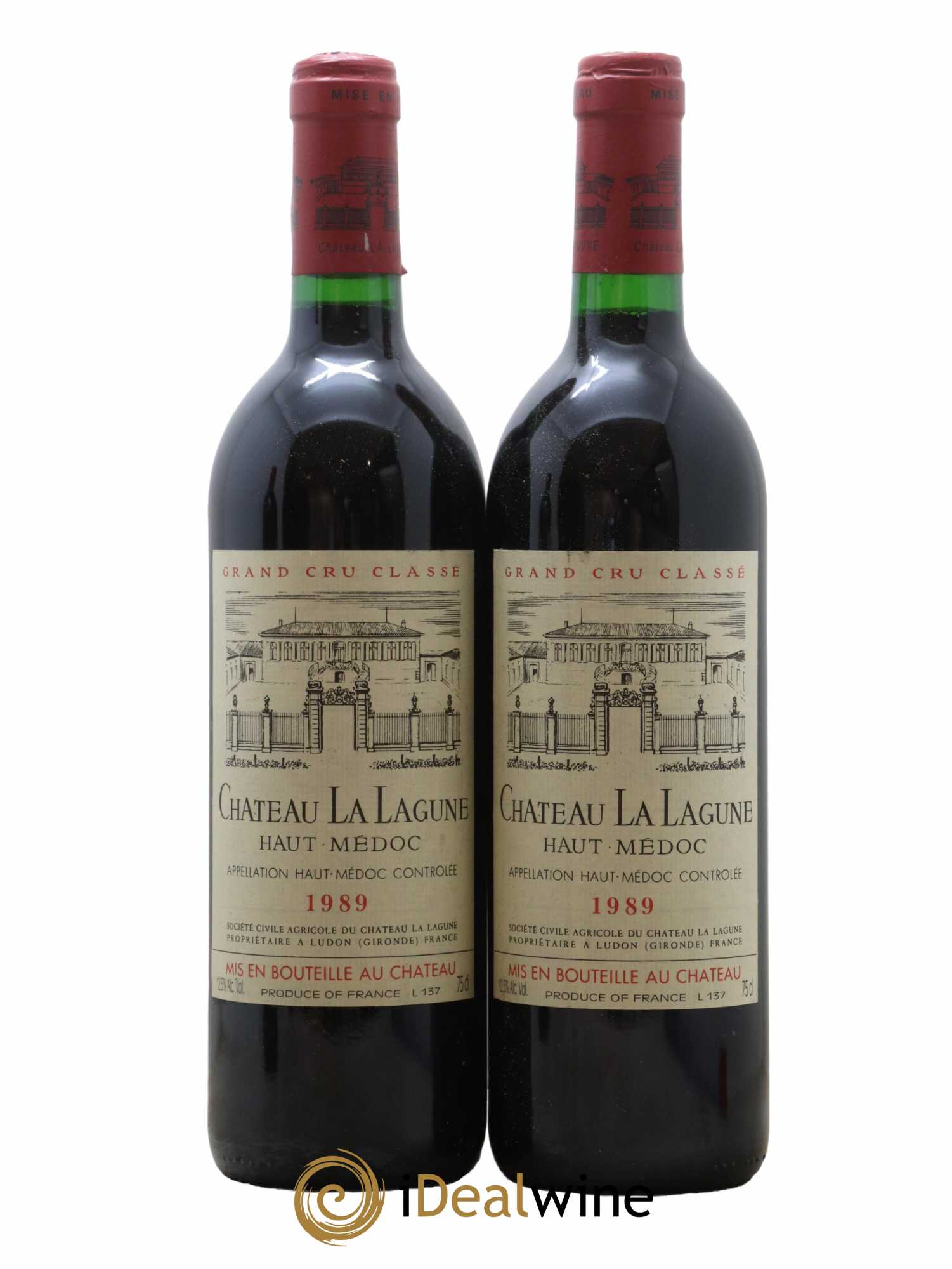 Château la Lagune 3ème Grand Cru Classé 1989 - Lot de 2 bouteilles - 0
