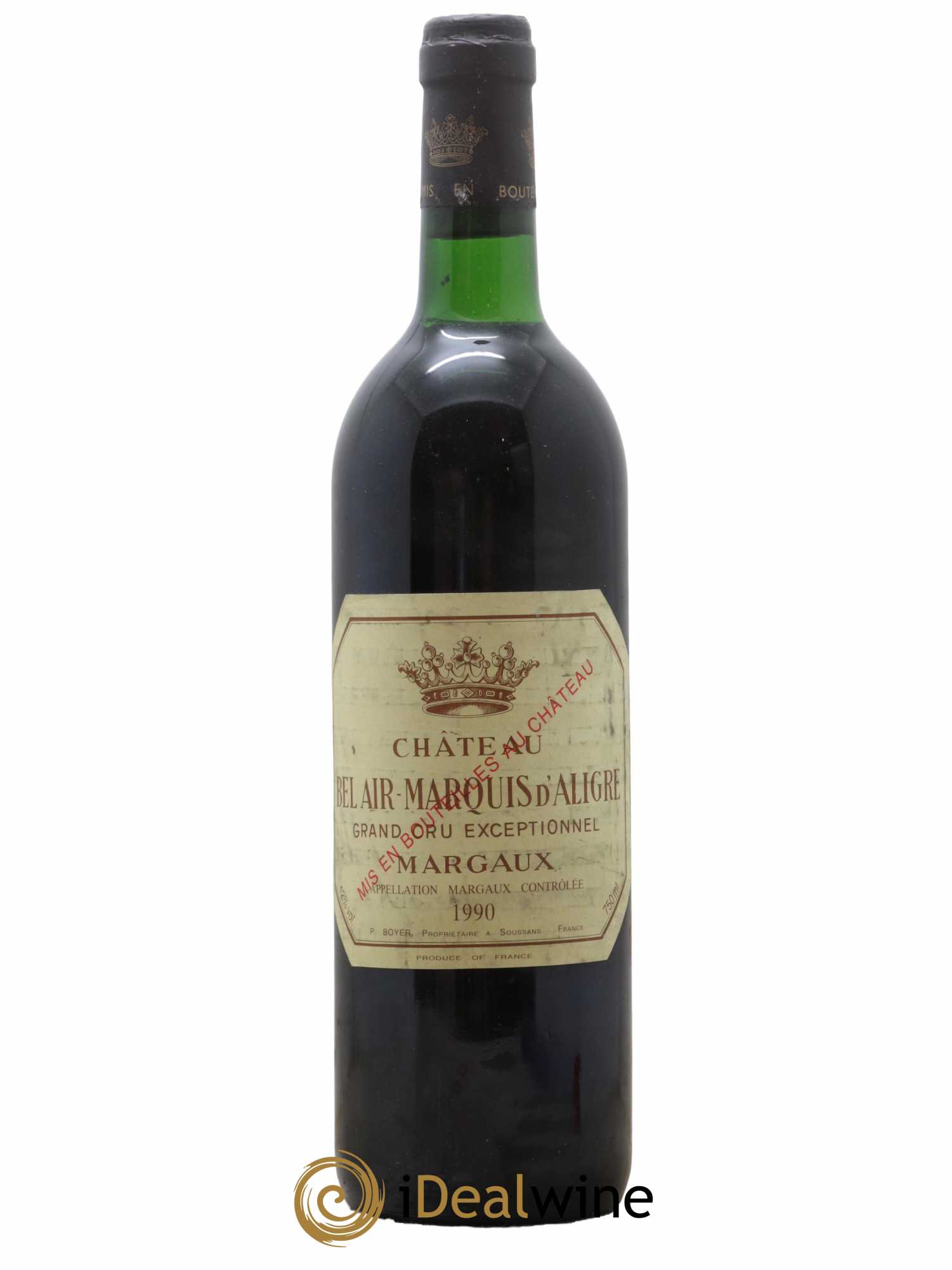 Château Bel Air Marquis d'Aligre 1990 - Lot de 1 bouteille - 0