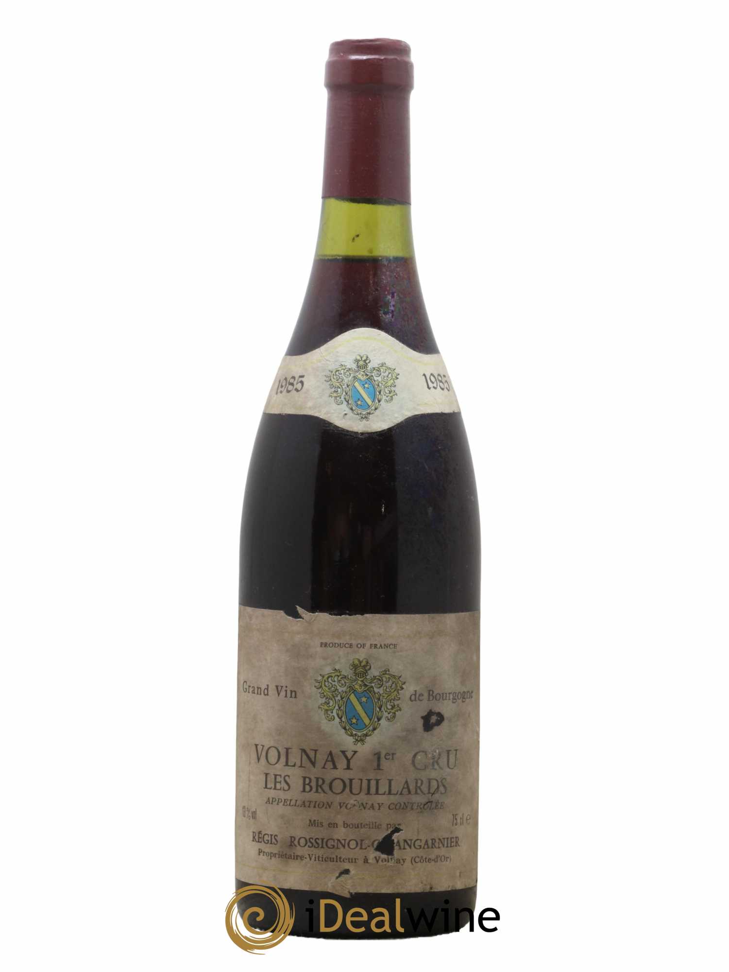 Volnay 1er Cru Les Brouillards Domaine Régis Rossignol-Changarnier 1985 - Lot de 1 bouteille - 0