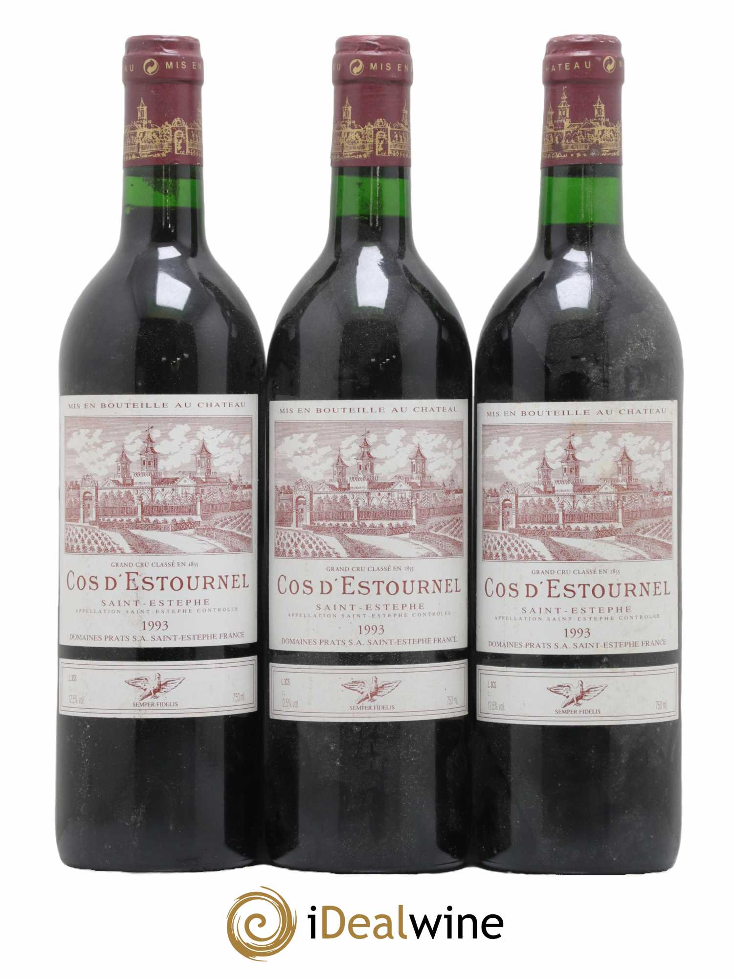 Cos d'Estournel 2ème Grand Cru Classé 1993 - Lot de 3 bouteilles - 0