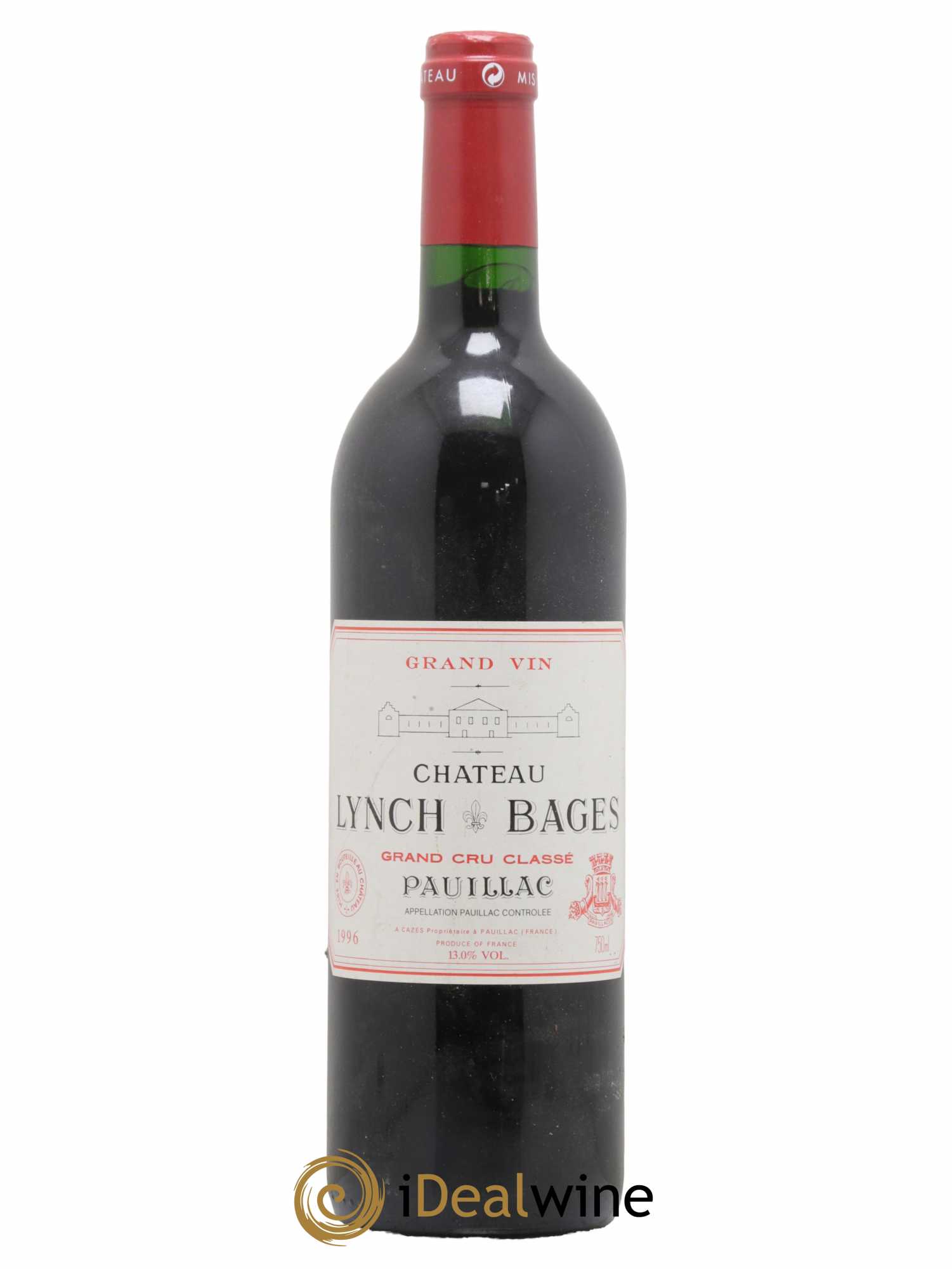 Château Lynch Bages 5ème Grand Cru Classé 1996 - Lot de 1 bouteille - 0