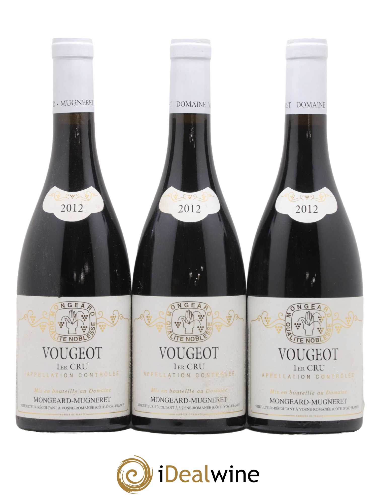 Vougeot 1er Cru Mongeard-Mugneret (Domaine) 2012 - Lot de 3 bouteilles - 0