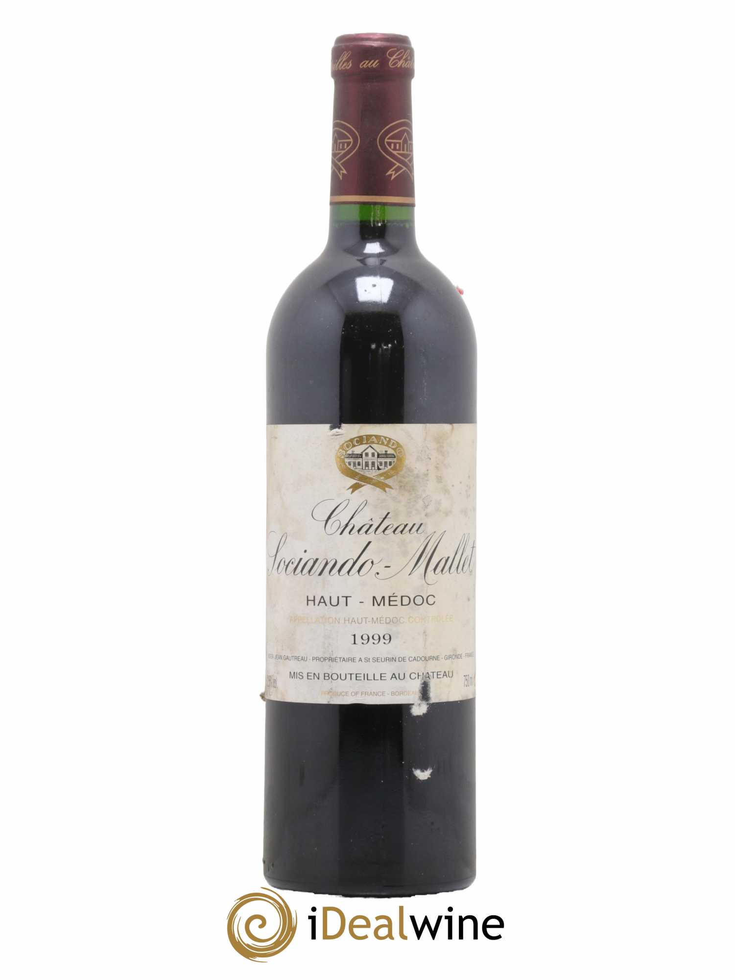 Château Sociando Mallet 1999 - Lot de 1 bouteille - 0