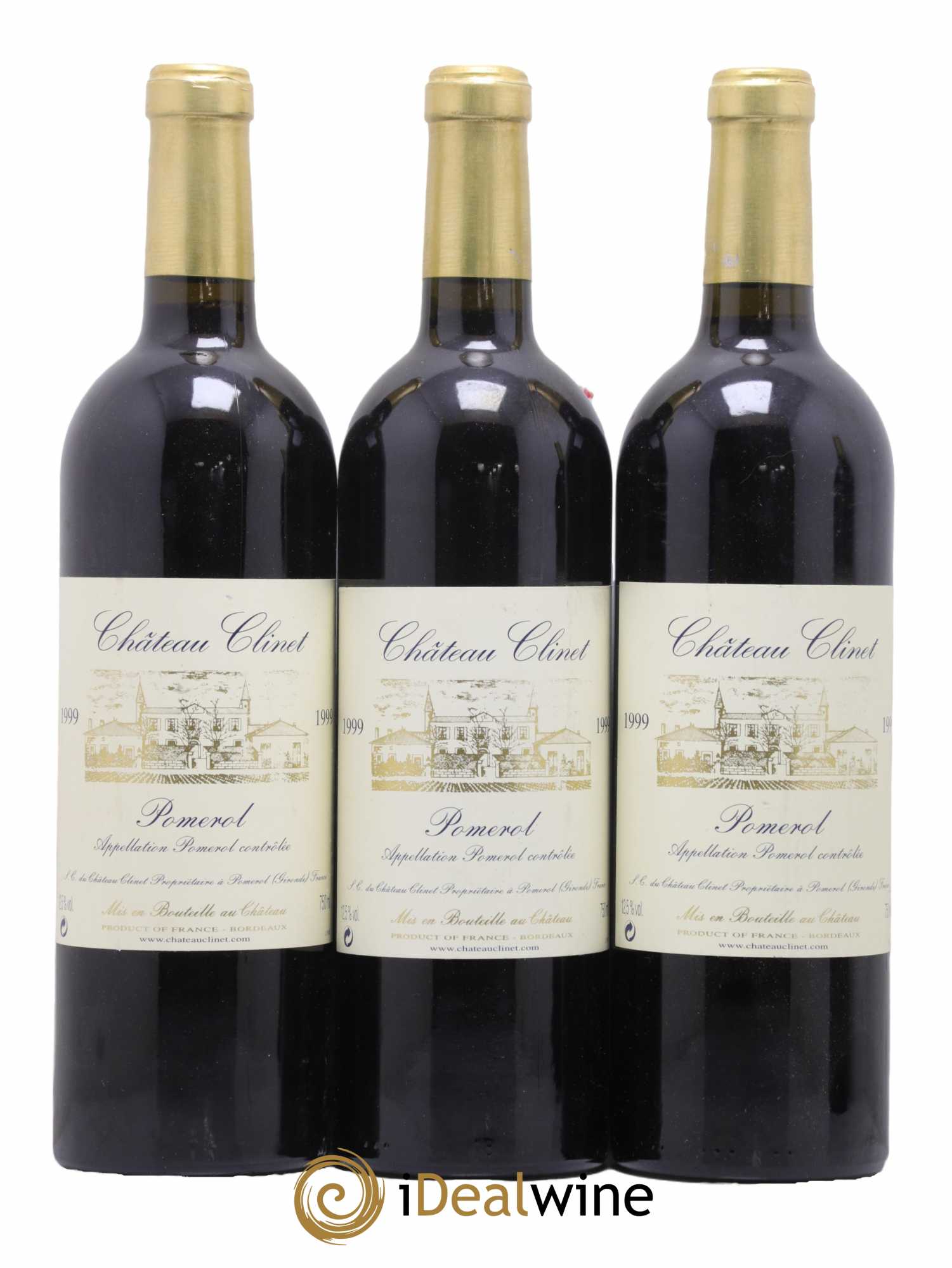 Château Clinet 1999 - Lot de 3 bouteilles - 0