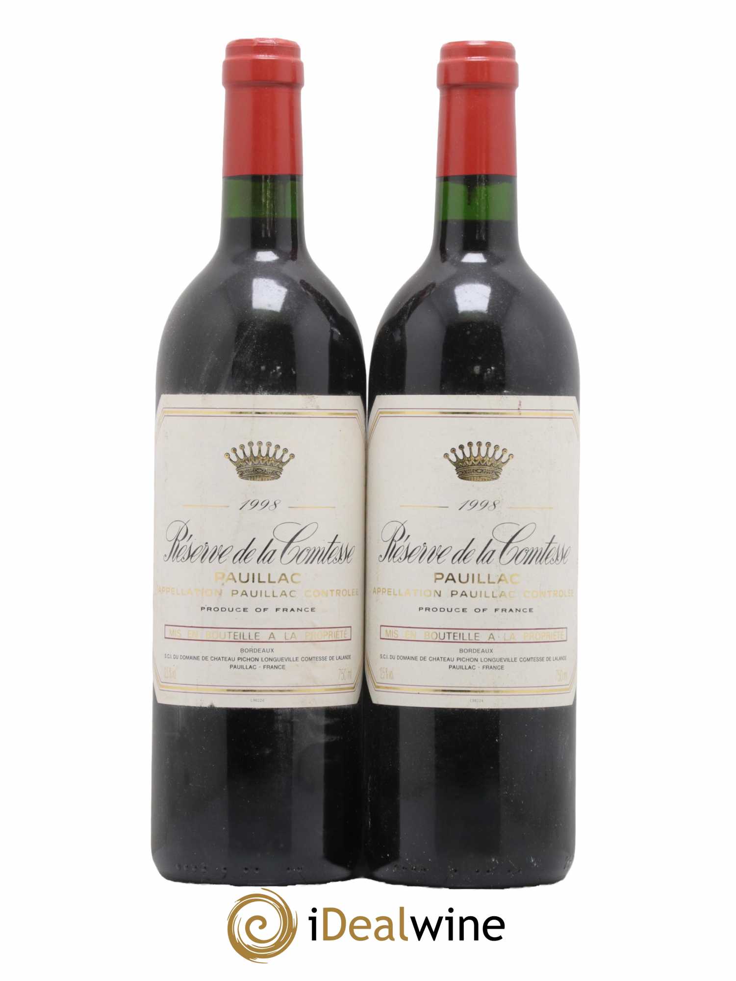 Réserve de la Comtesse Second Vin 1998 - Lotto di 2 bottiglie - 0