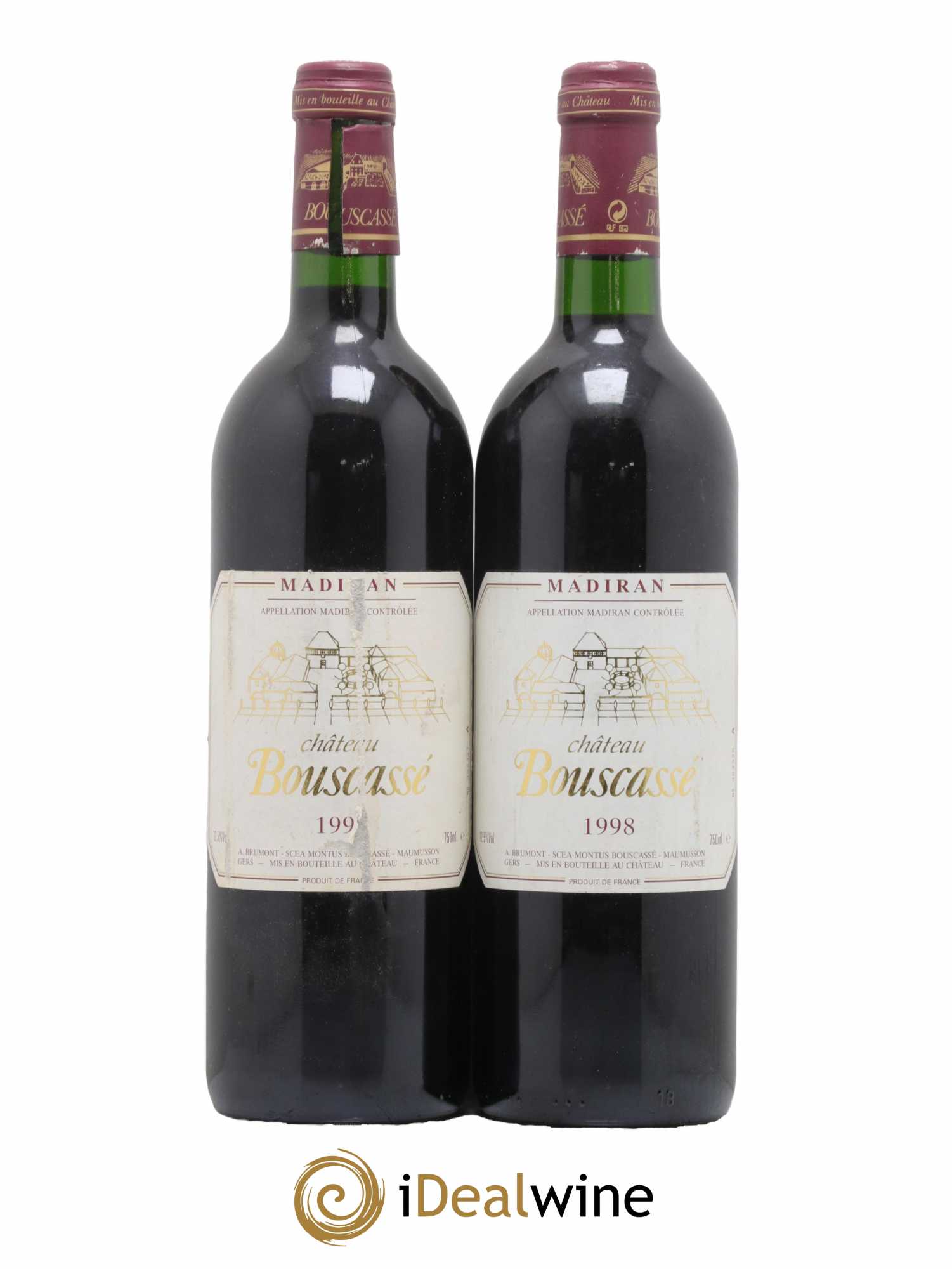 Madiran Château Bouscassé Alain Brumont 1998 - Posten von 2 Flaschen - 0