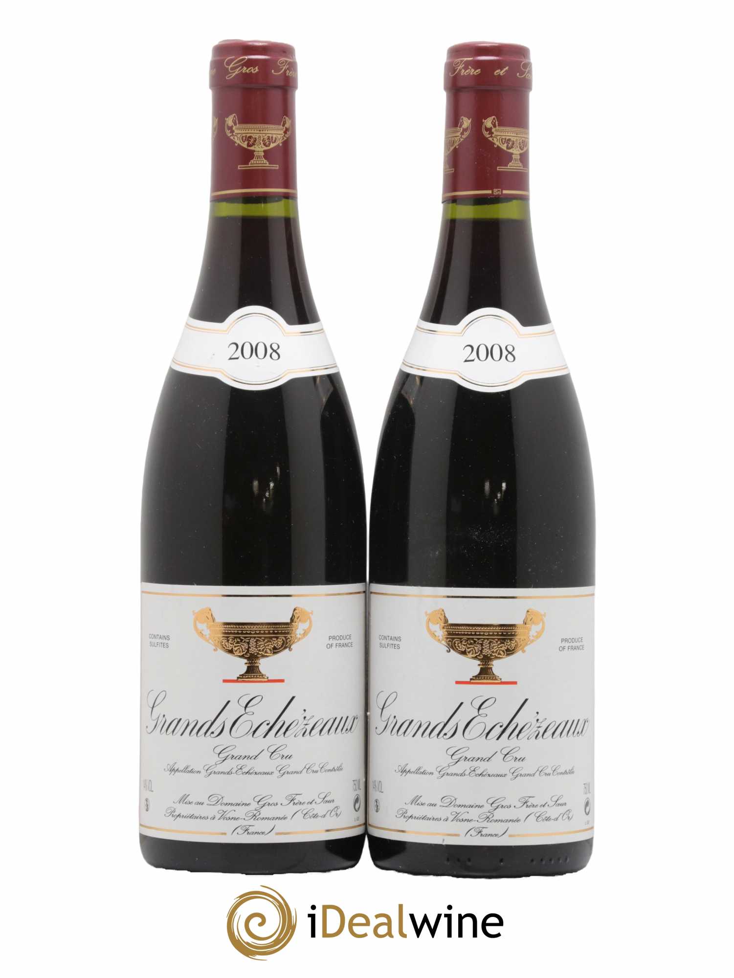 Grands-Echezeaux Grand Cru Gros Frère & Soeur 2008 - Lot de 2 bouteilles - 0