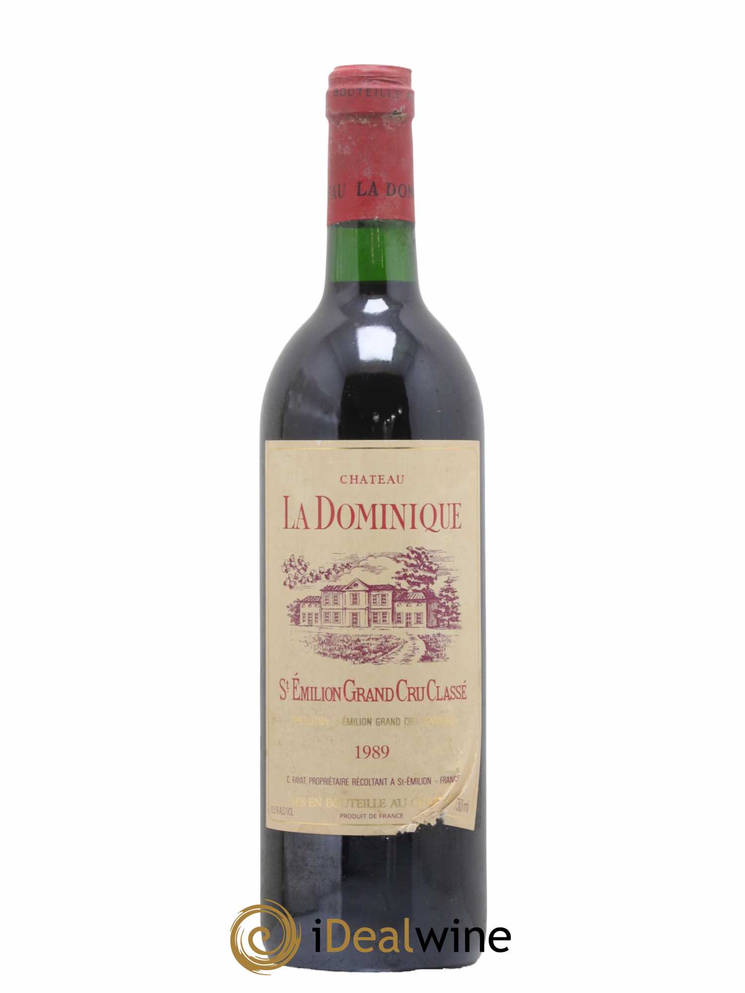 Château la Dominique Grand Cru Classé 1989 - Lot de 1 bouteille - 0