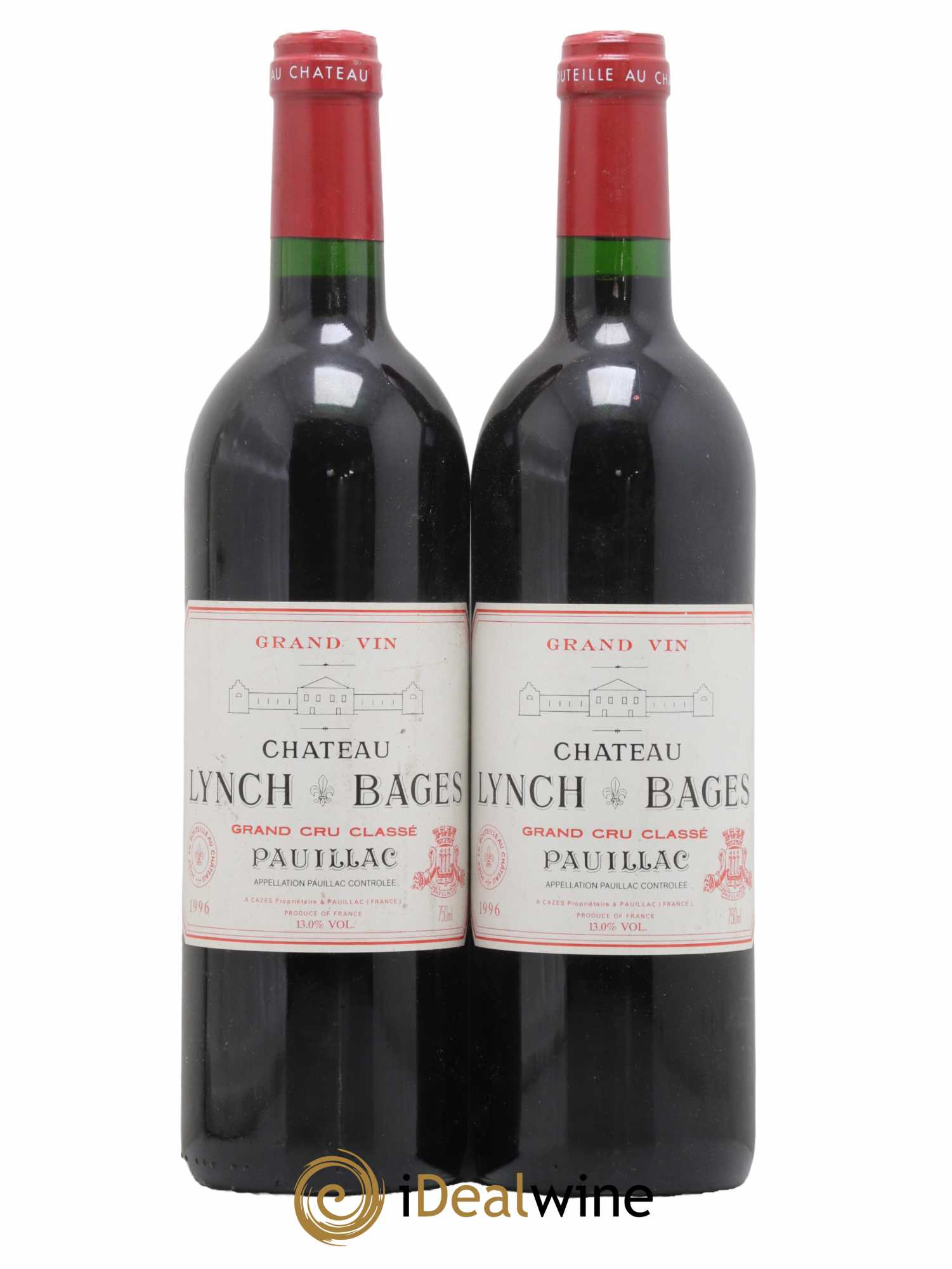 Château Lynch Bages 5ème Grand Cru Classé 1996 - Lot de 2 bouteilles - 0
