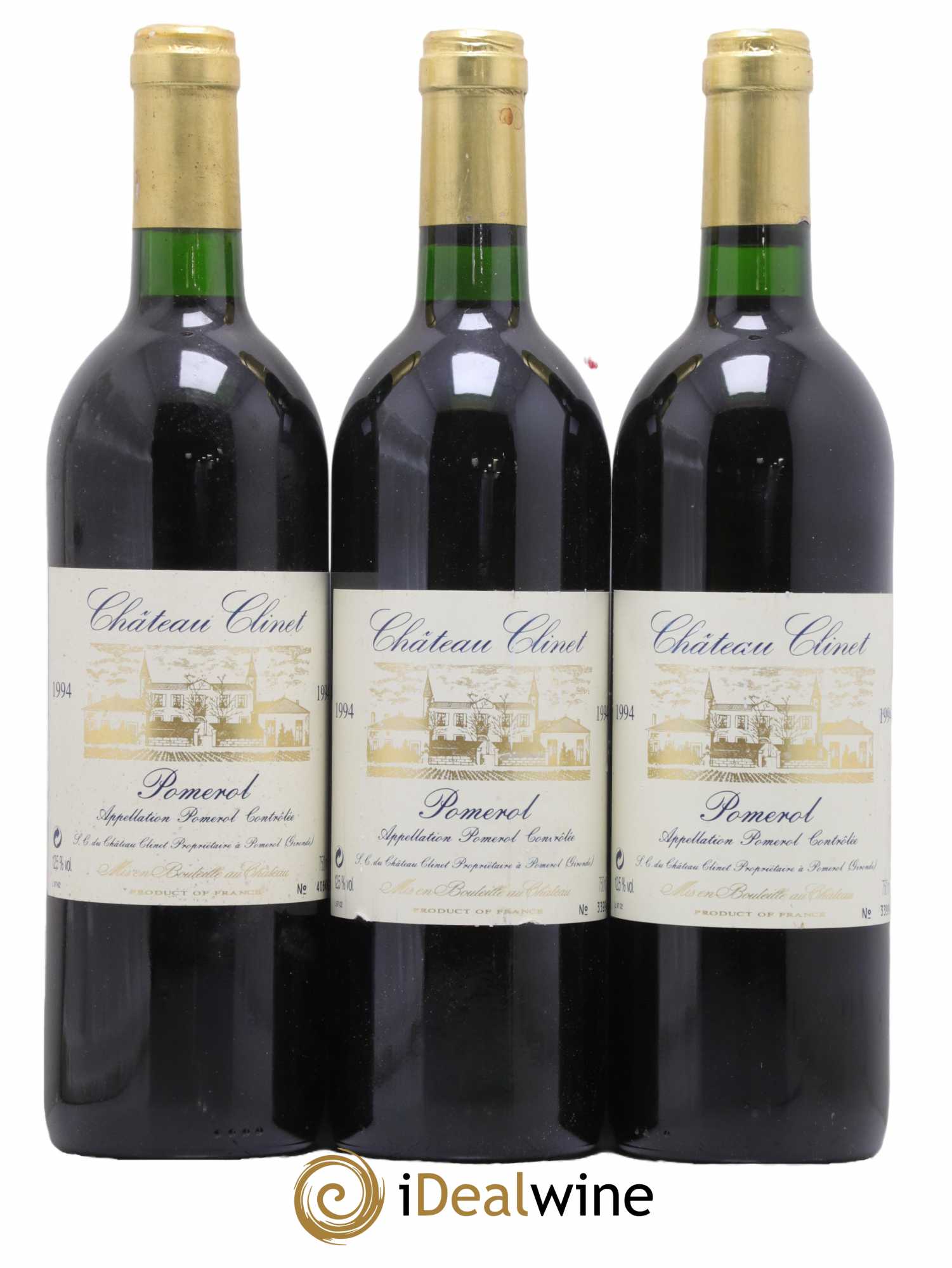 Château Clinet 1994 - Lot de 3 bouteilles - 0