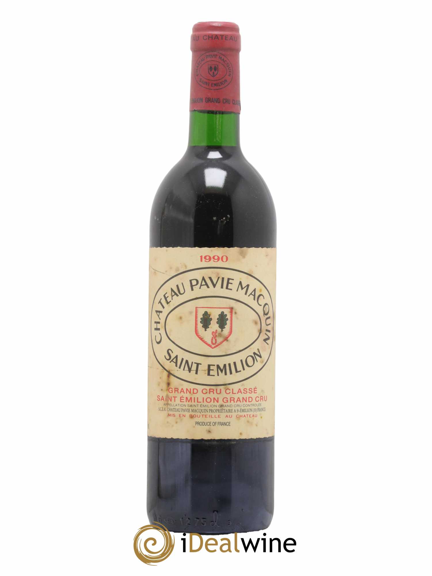 Château Pavie Macquin 1er Grand Cru Classé B 1990 - Lot de 1 bouteille - 0