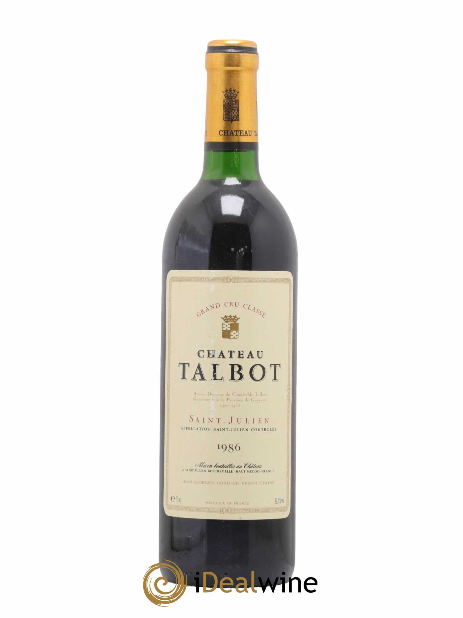 Château Talbot 4ème Grand Cru Classé 1986 - Lot de 1 bouteille - 0
