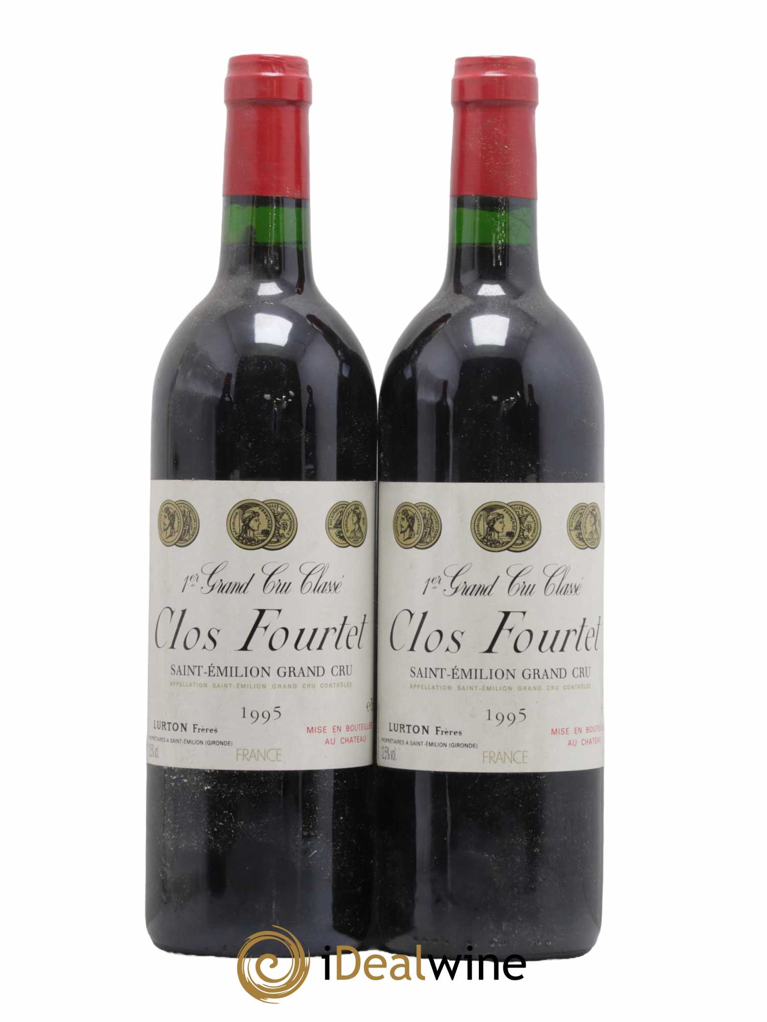 Clos Fourtet 1er Grand Cru Classé B 1995 - Lot de 2 bouteilles - 0