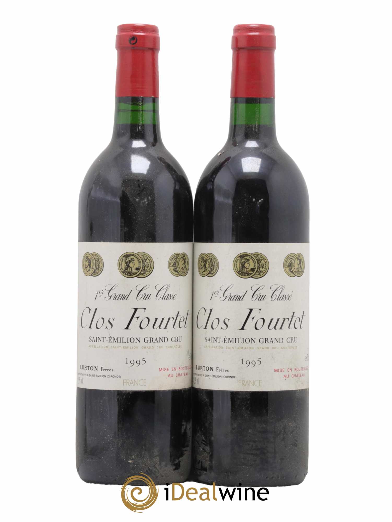 Clos Fourtet 1er Grand Cru Classé B 1995 - Lot de 2 bouteilles - 0