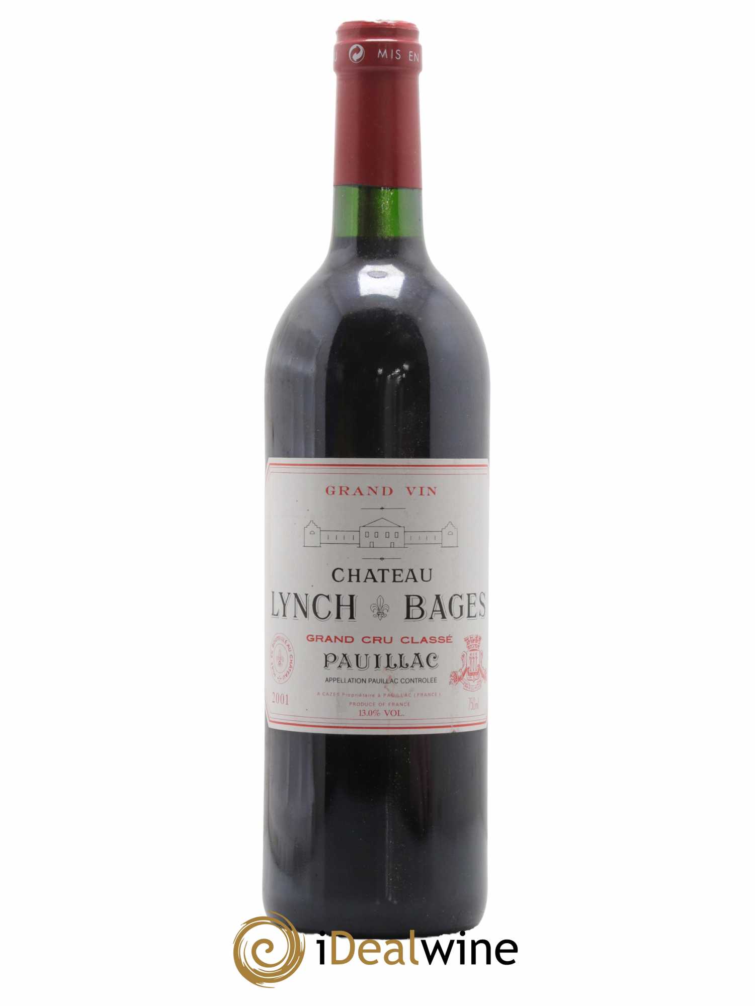 Château Lynch Bages 5ème Grand Cru Classé 2001 - Lot de 1 bouteille - 0