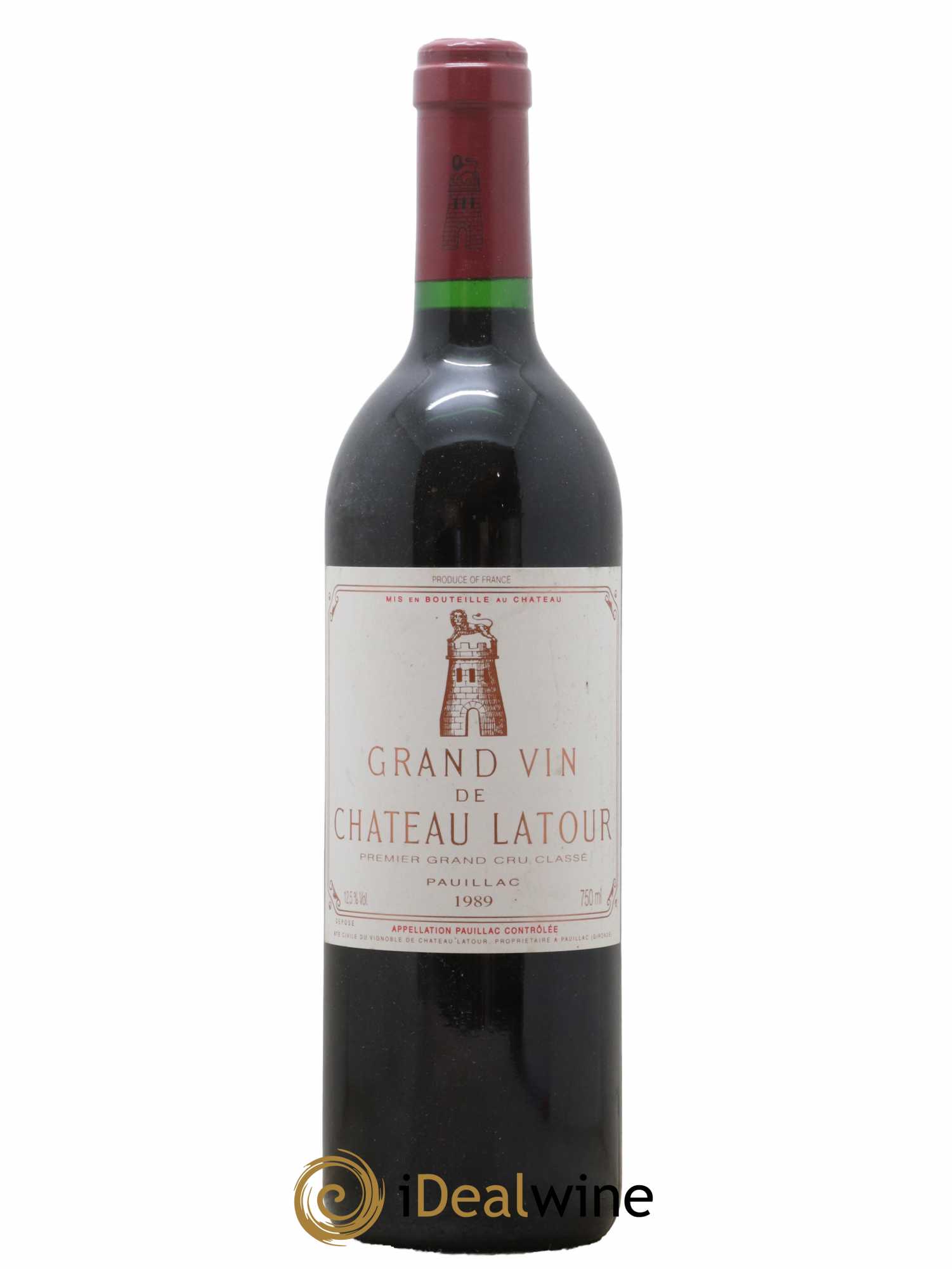 Château Latour 1er Grand Cru Classé 1989 - Lot de 1 bouteille - 0