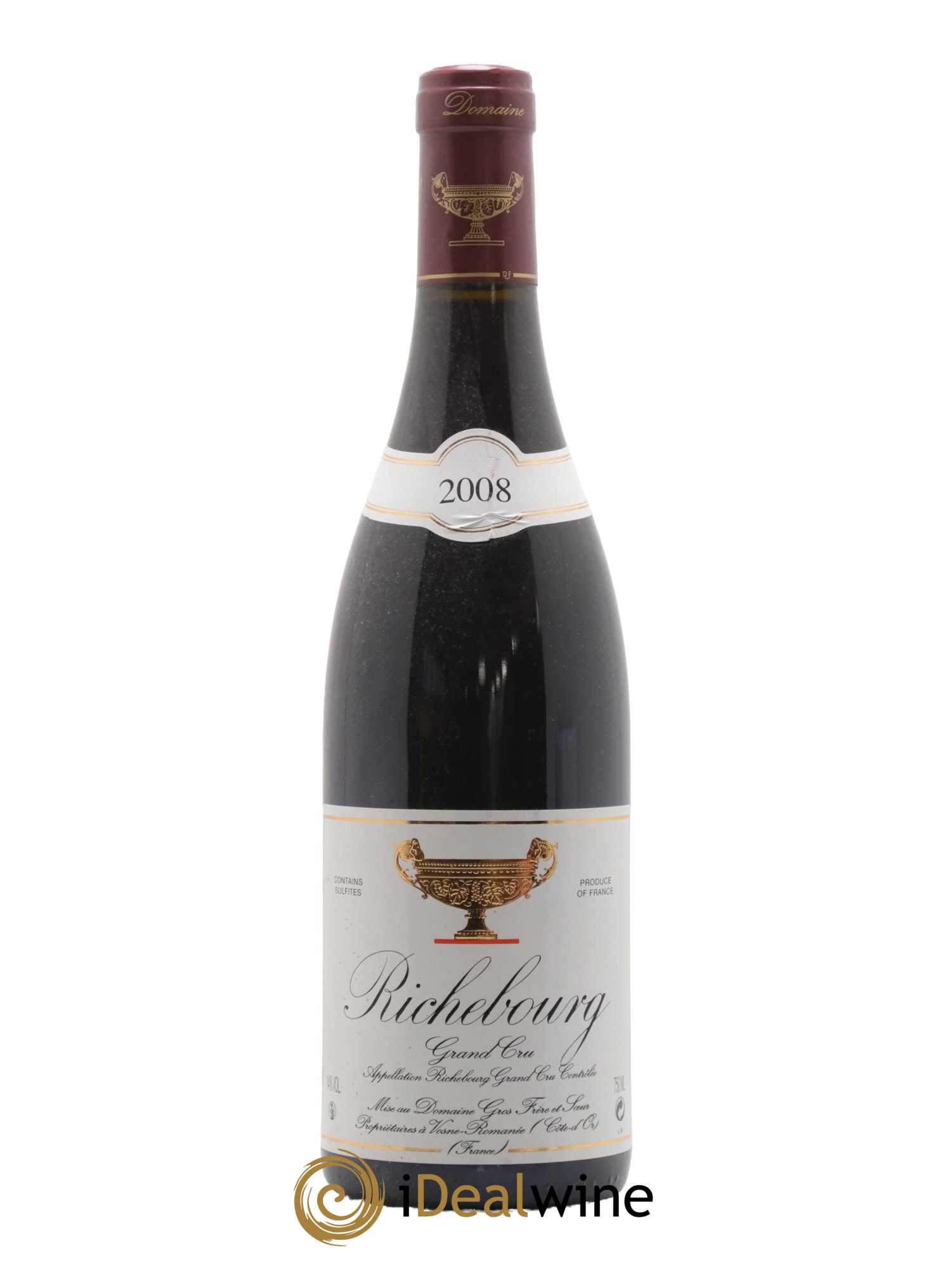 Richebourg Grand Cru Gros Frère & Soeur 2008 - Lot de 1 bouteille - 0