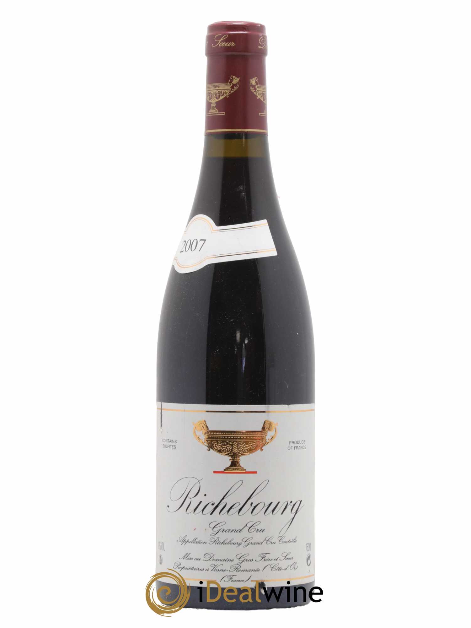 Richebourg Grand Cru Gros Frère & Soeur 2007 - Lot de 1 bouteille - 0