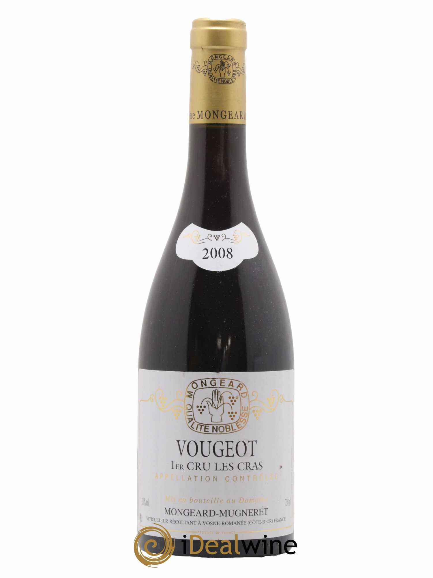 Vougeot 1er Cru Les Cras Mongeard-Mugneret (Domaine) 2008 - Lot de 1 bouteille - 0