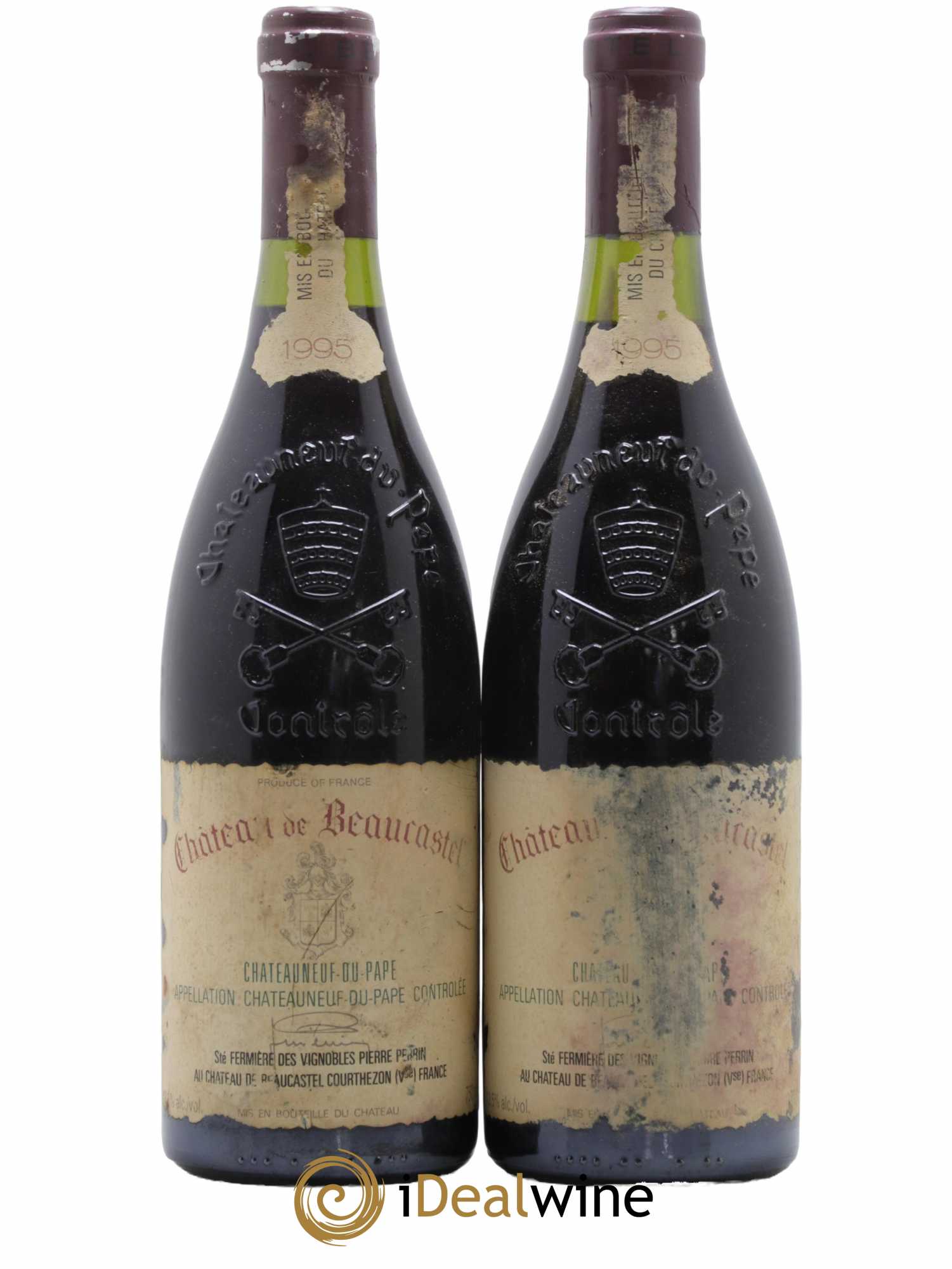 Châteauneuf-du-Pape Château de Beaucastel Famille Perrin 1995 - Lot de 2 bouteilles - 0